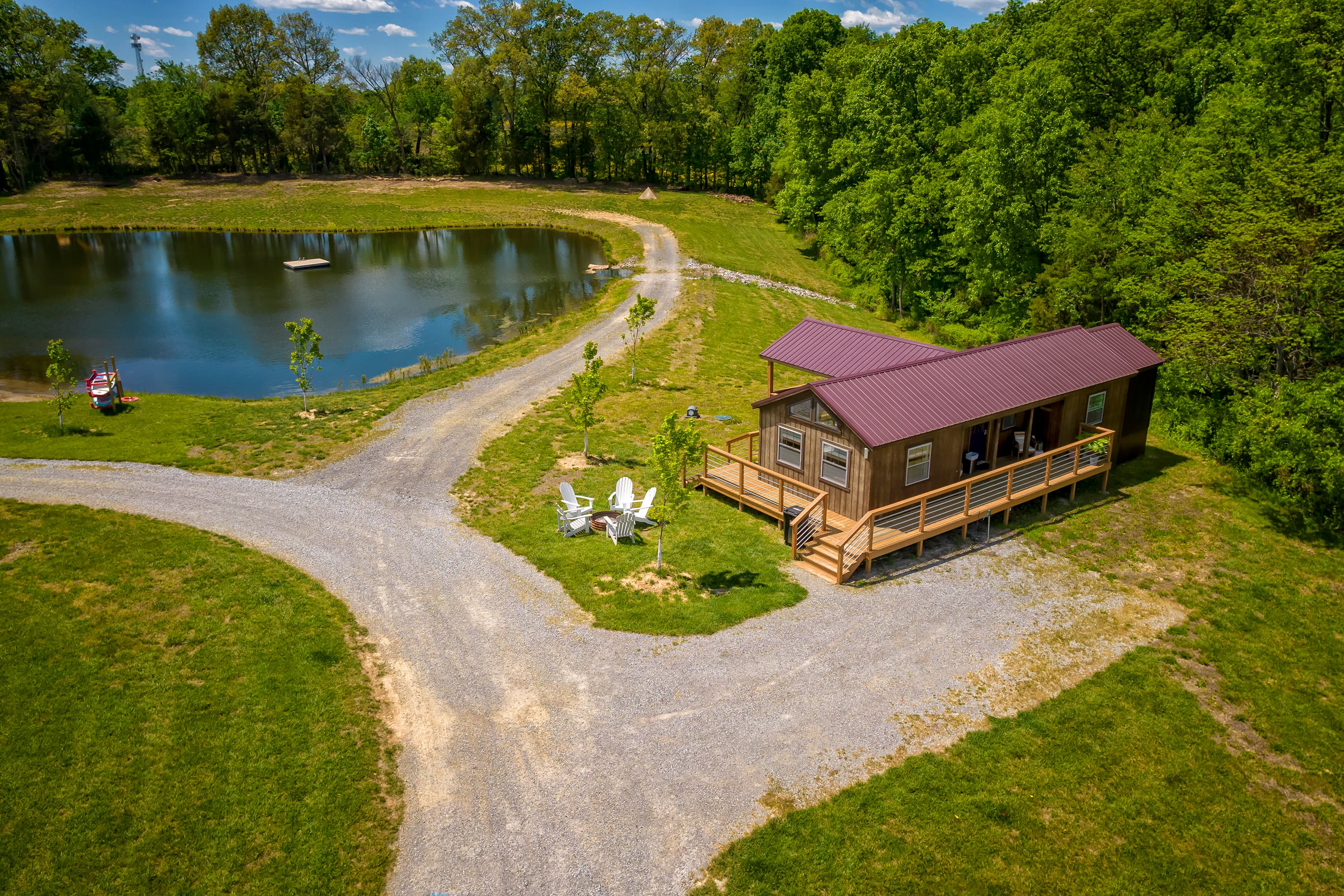 Aerial cabin view