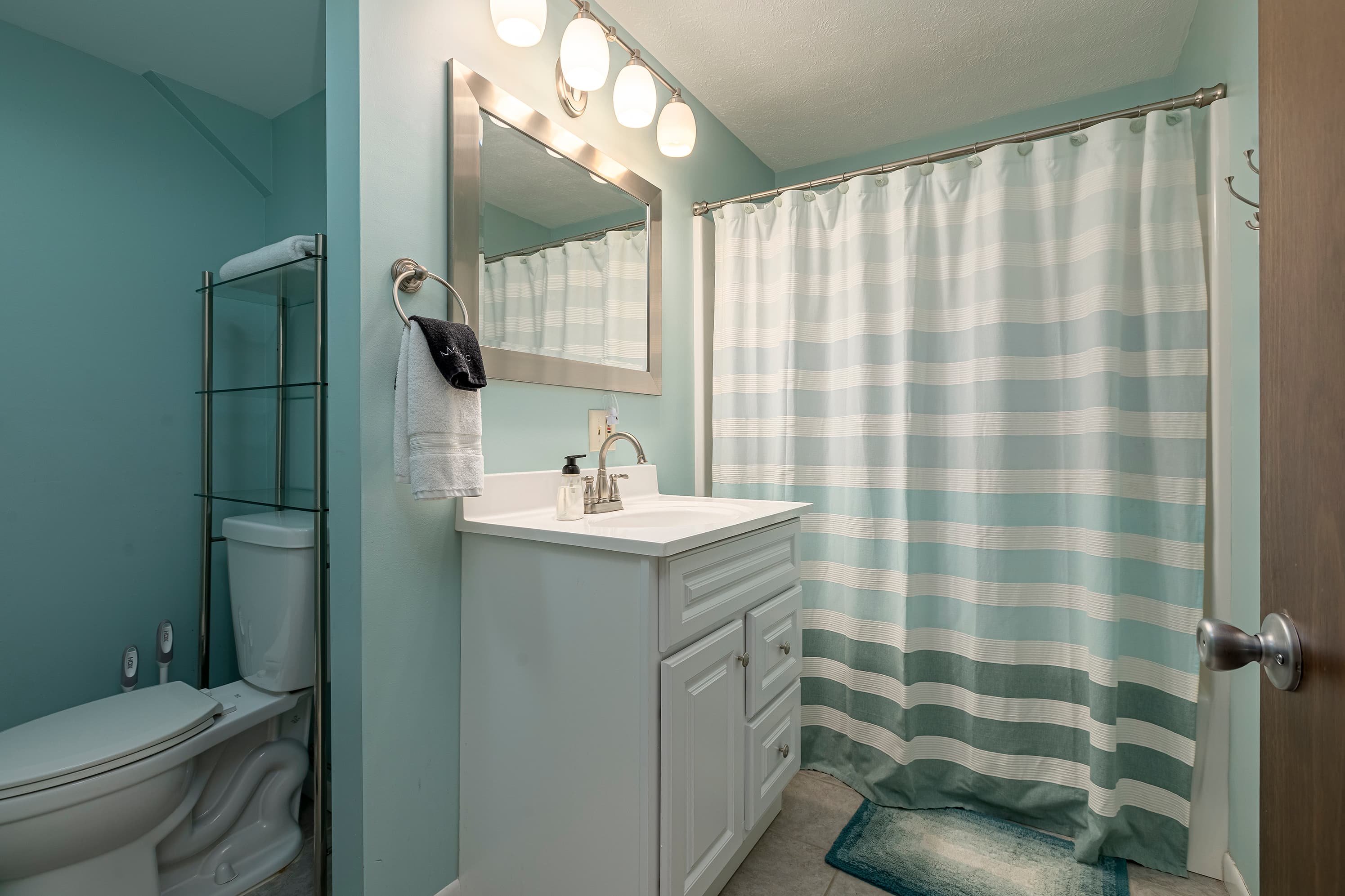 Full bathroom #2 on the lower level 
