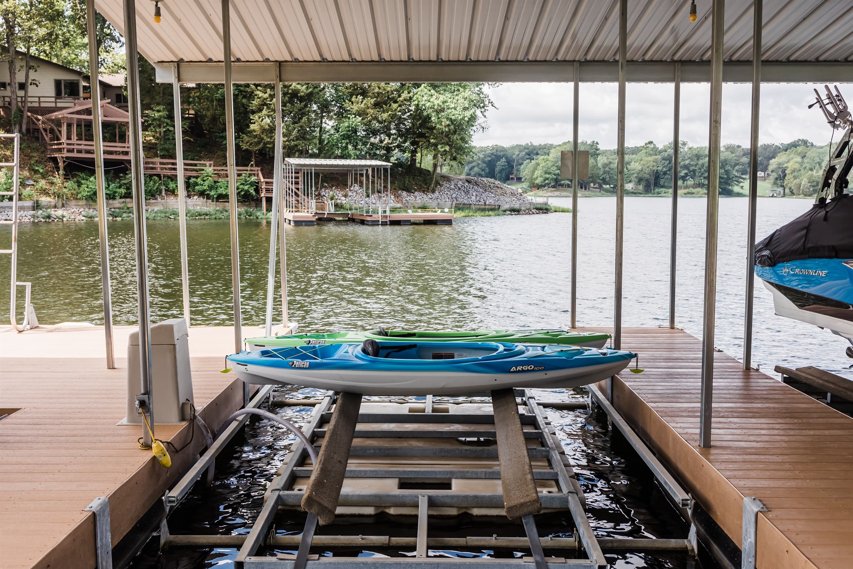 Kayaks on site