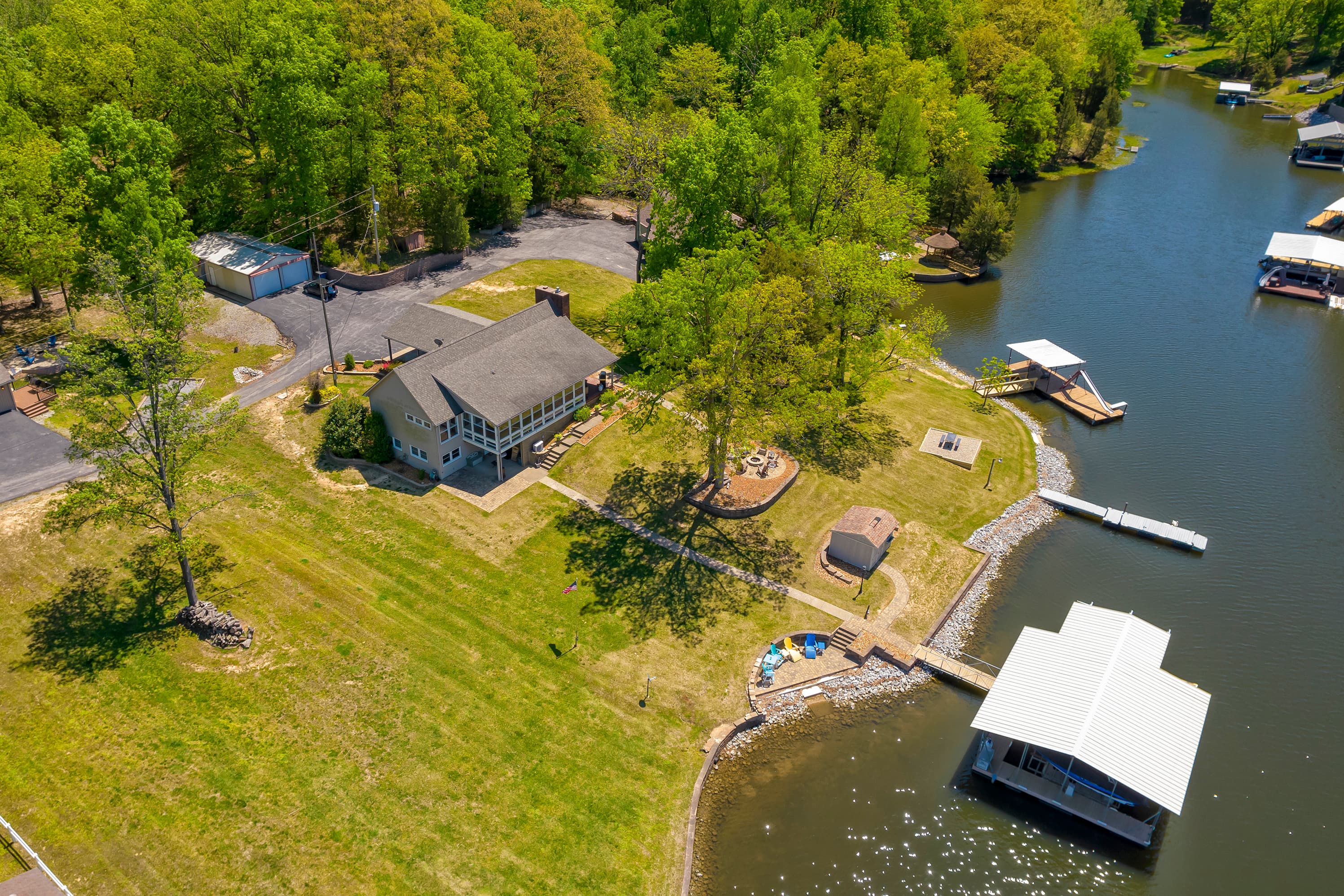 Aerial view of Sunset Shores