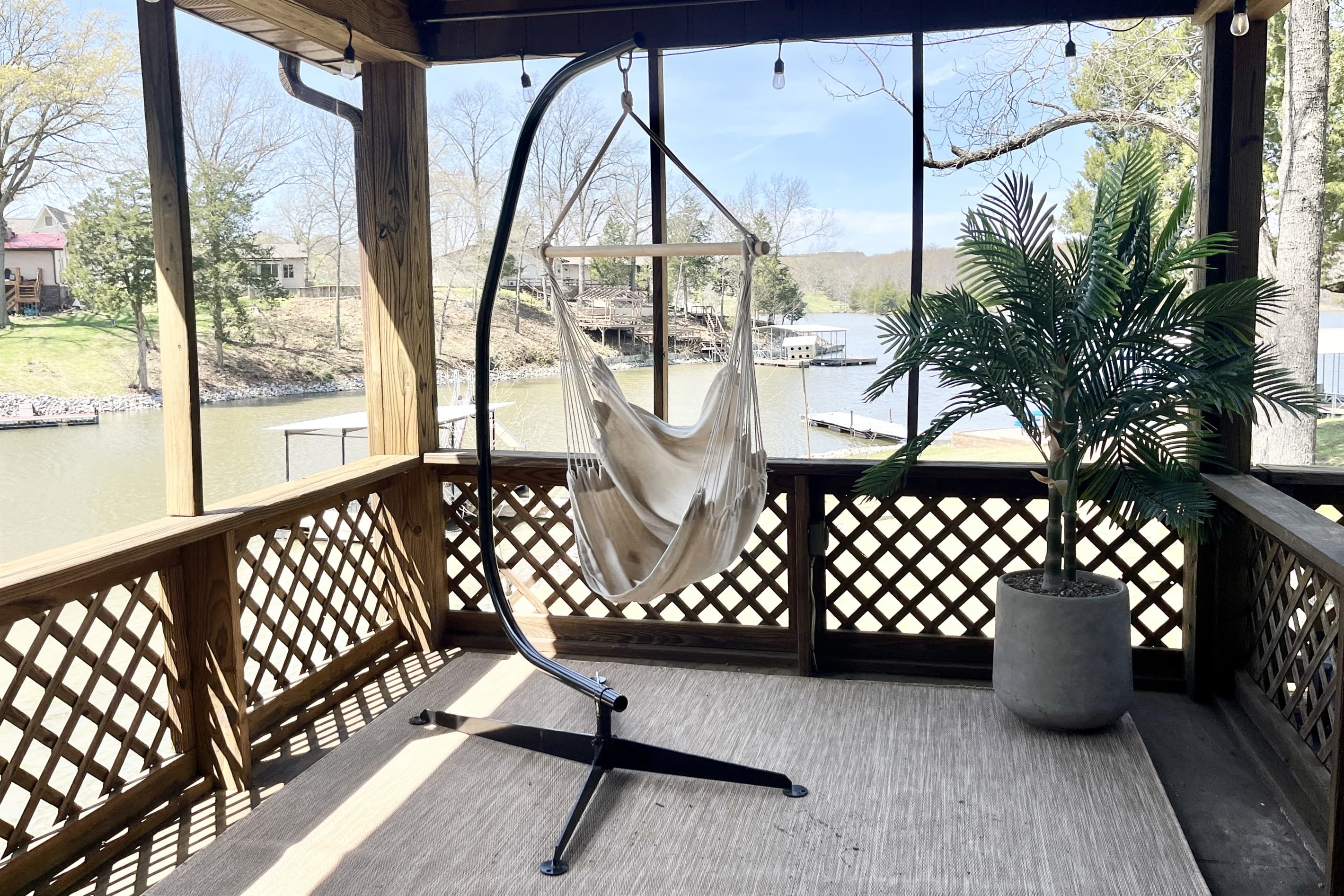 Curl up with a book overlooking the water