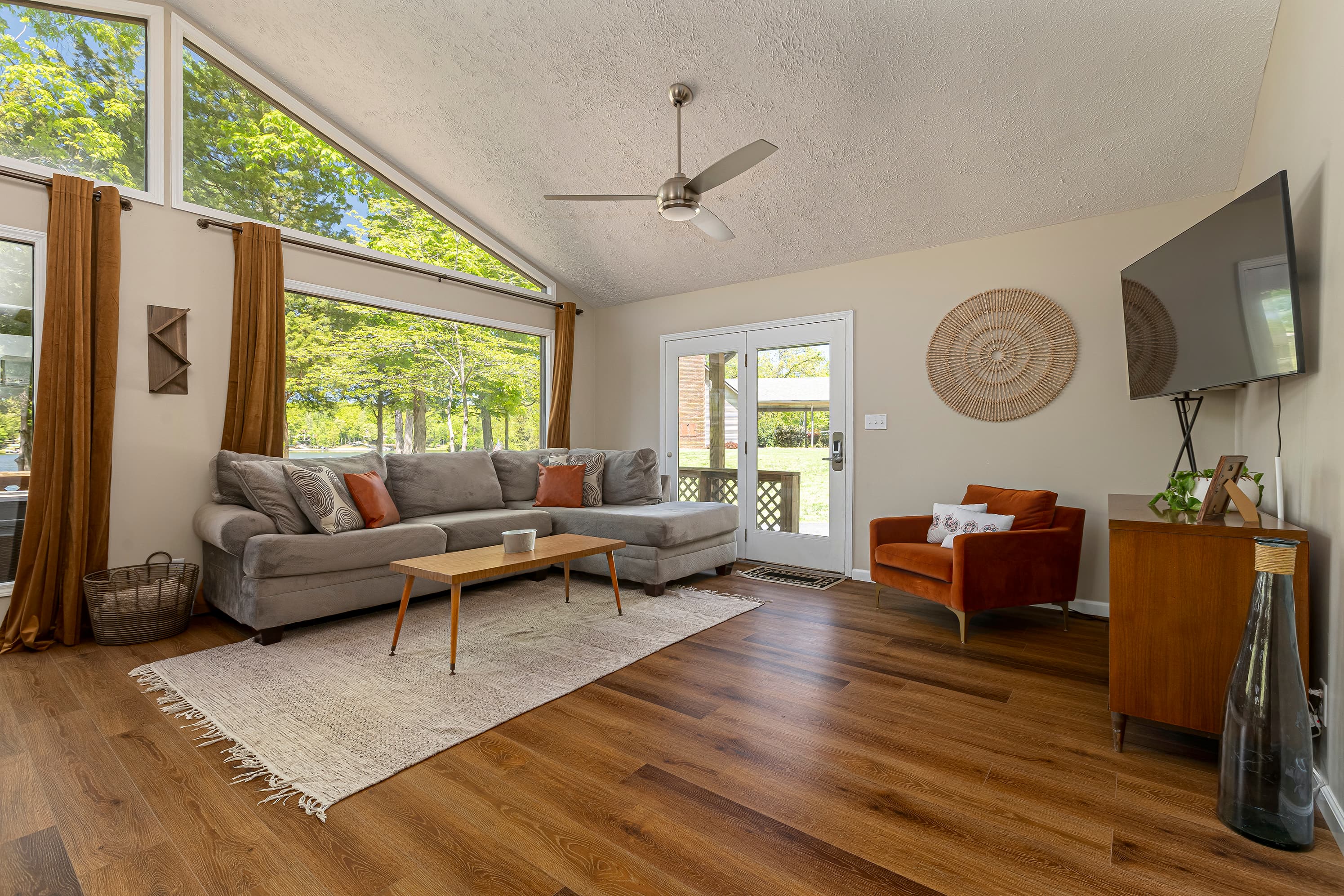 Cozy living space furniture with TV 