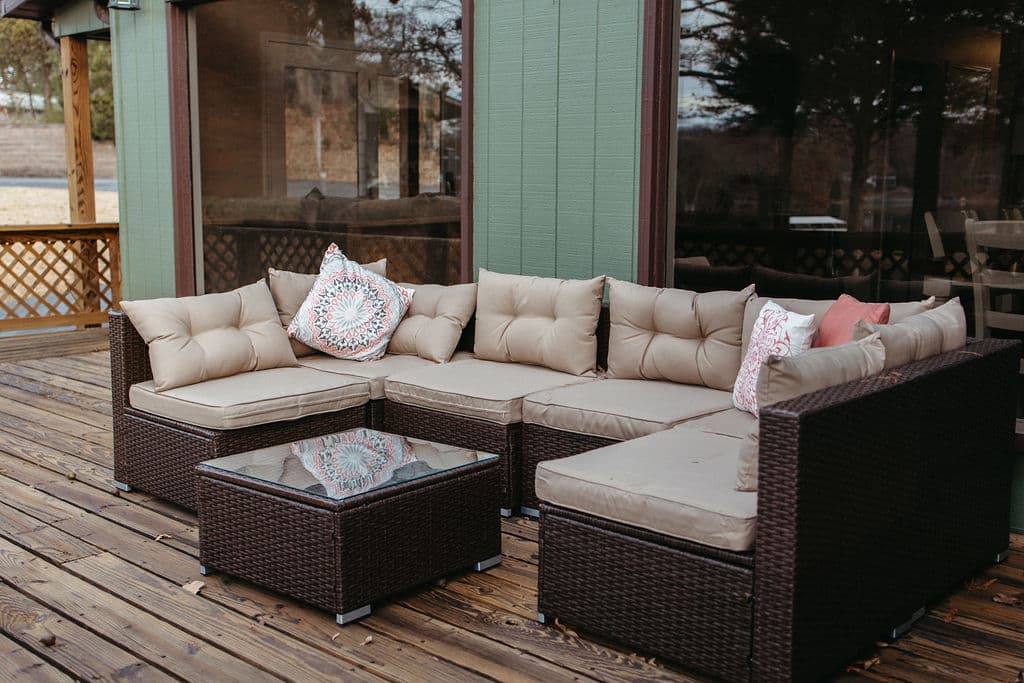 Spacious outdoor living space 