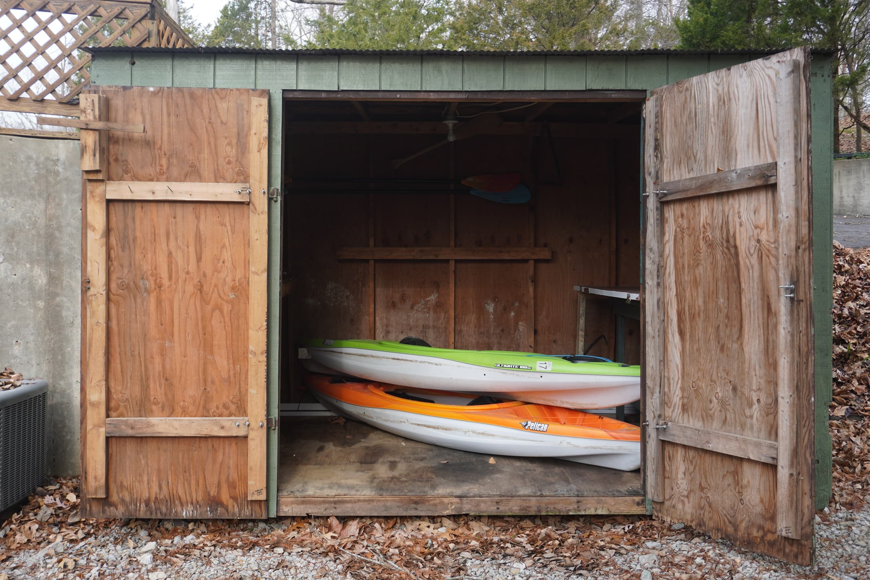 Kayaks on site