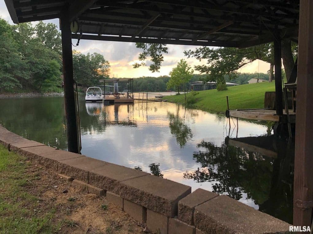 Backyard water view