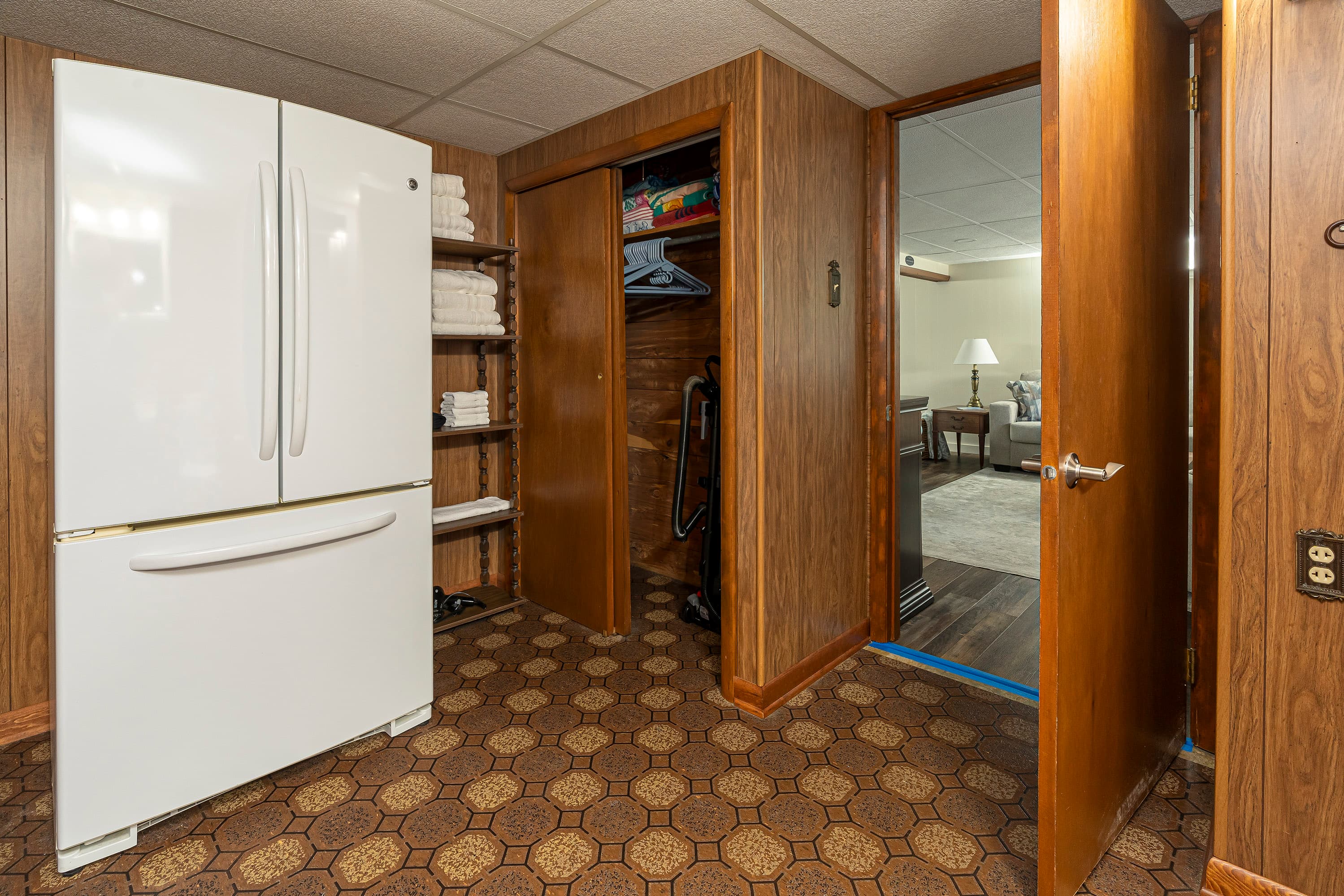 Lower Level extra refrigerator