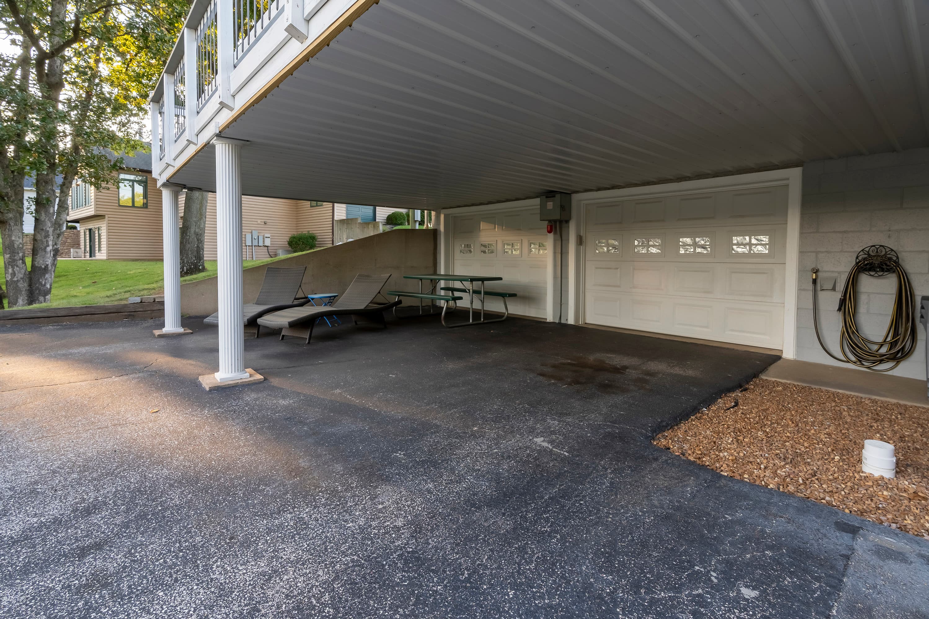 Carport space (garage is off limits)