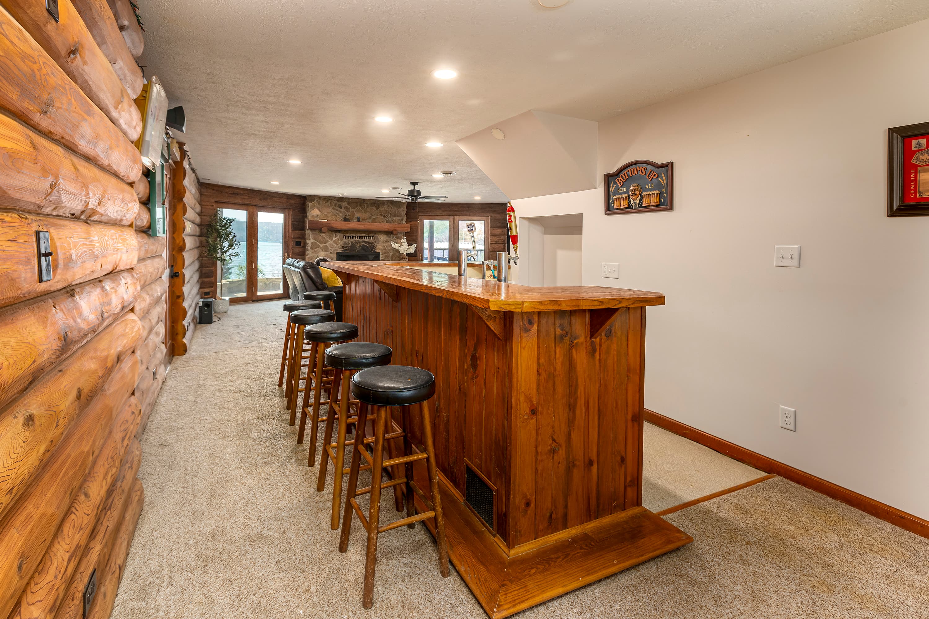 Bar in lower level