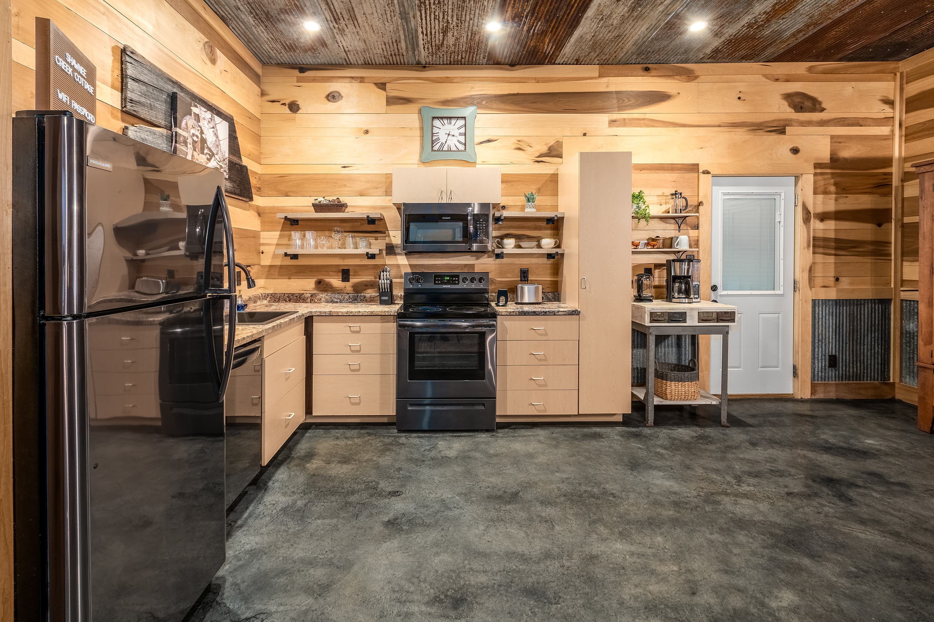 Fully stocked kitchen