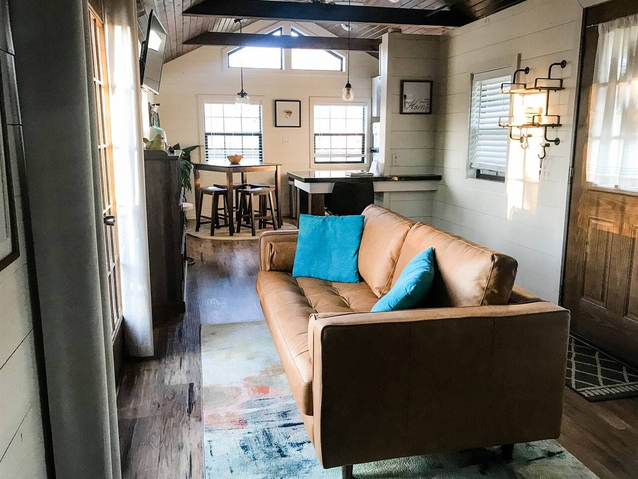 Living area space with natural lighting