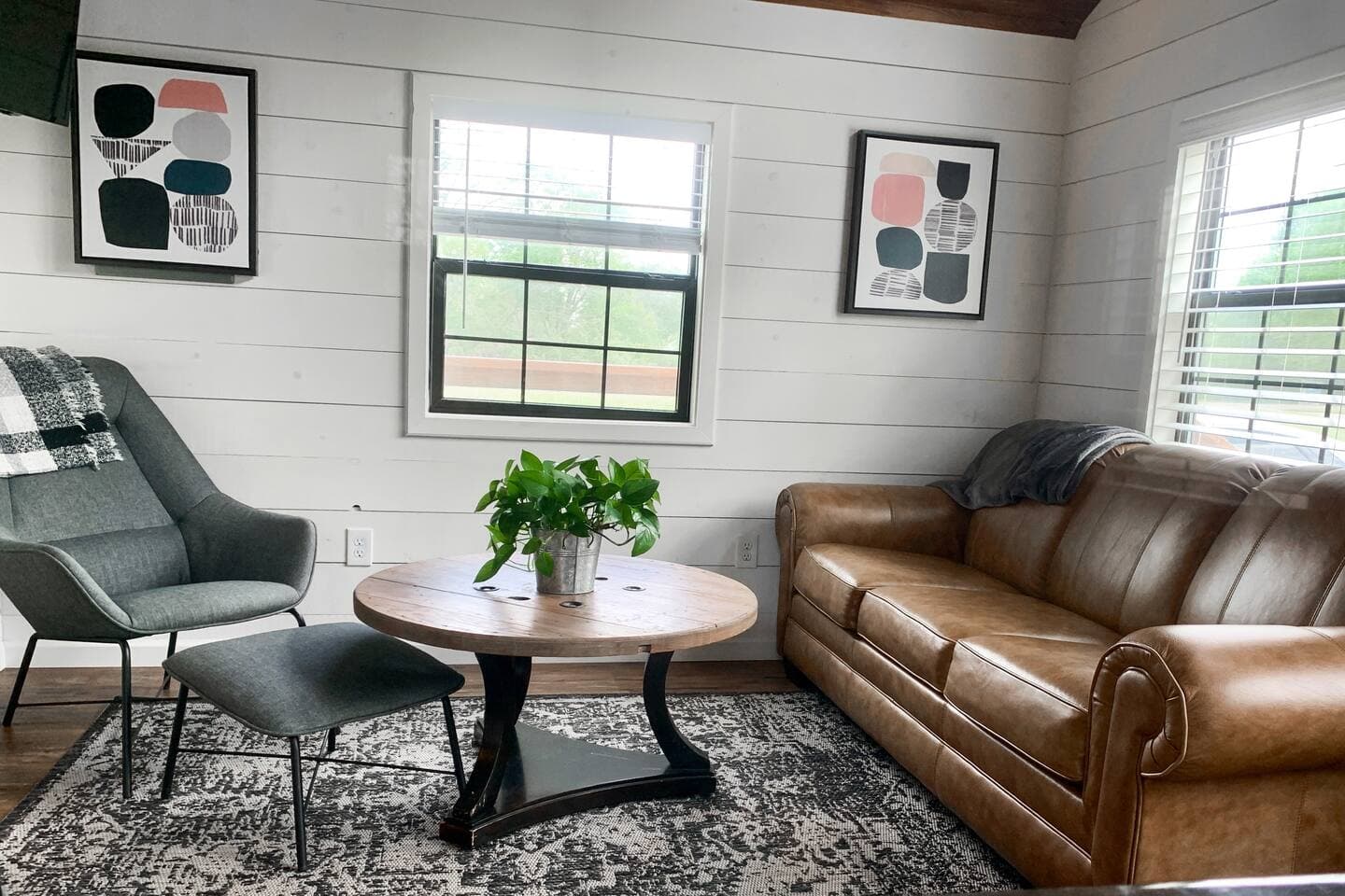 Cozy living room space with seating
