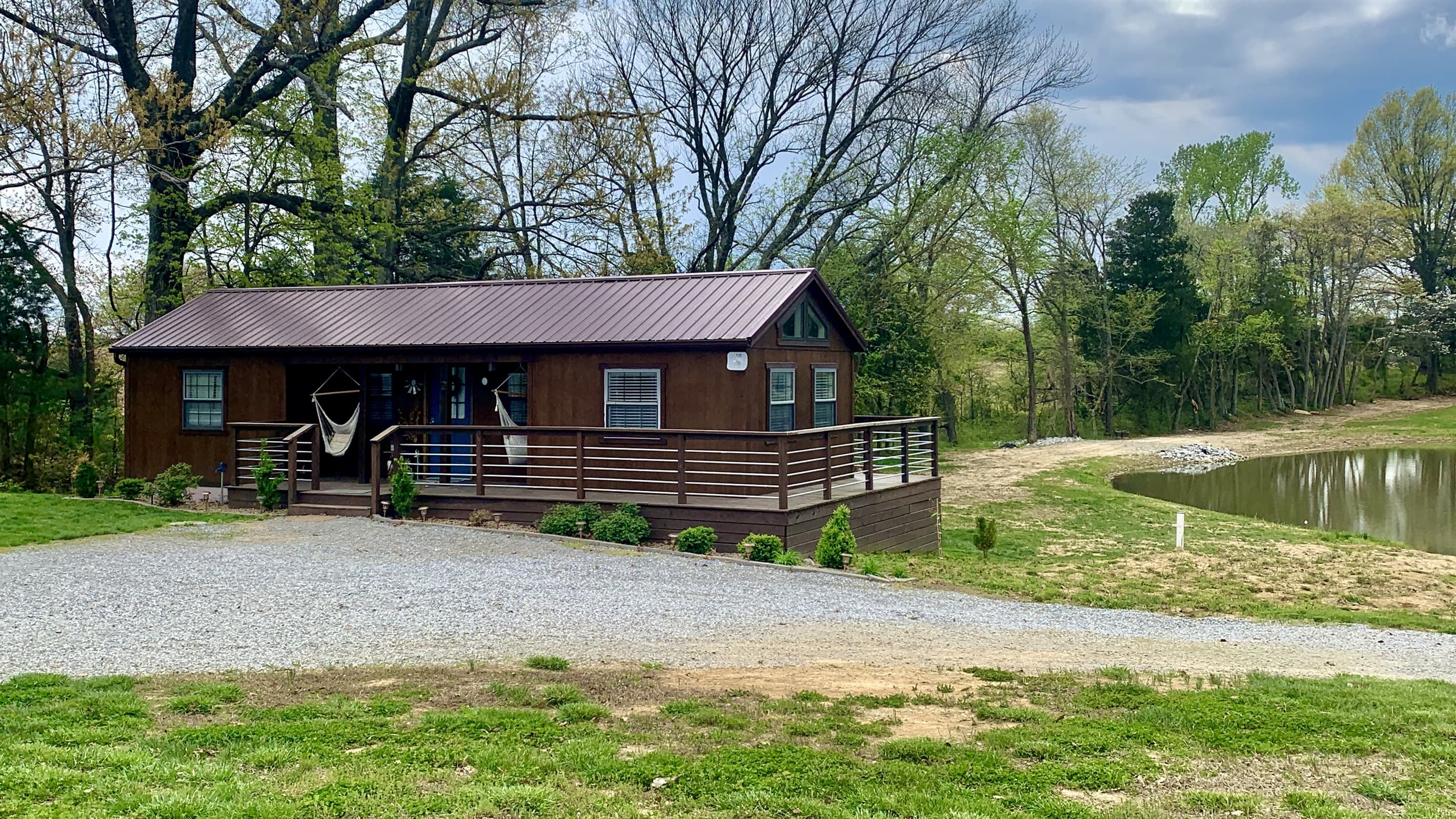 Front view of the cabin 