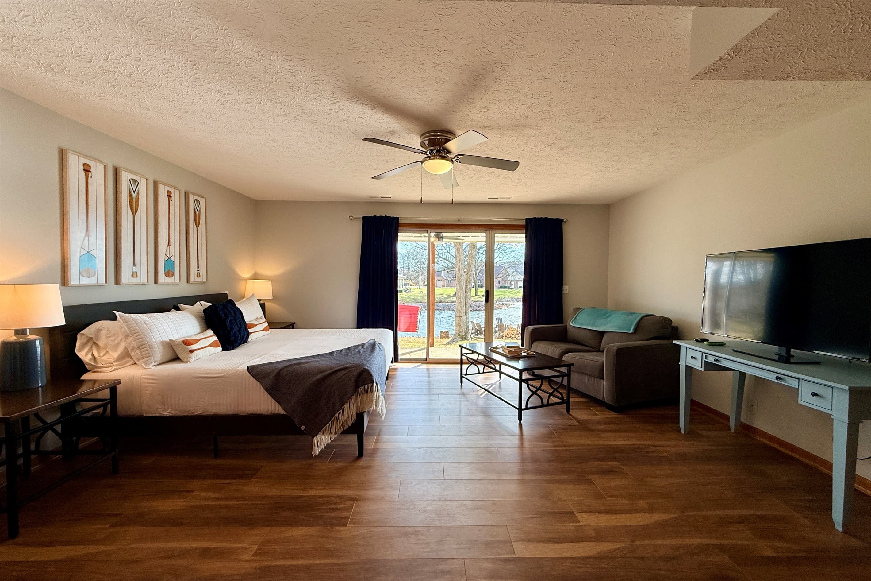 Walkout to the lake from the master bedroom