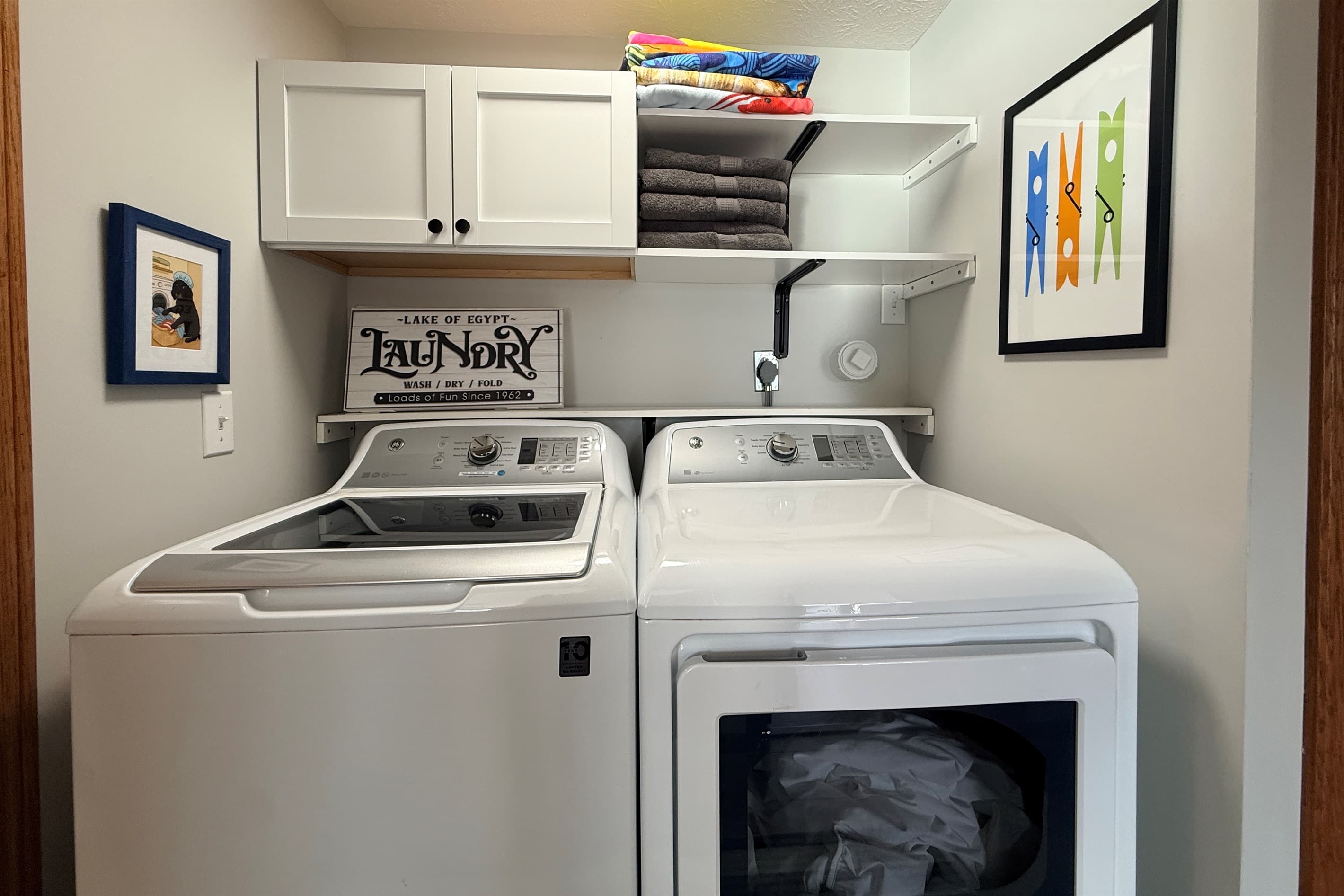 Laundry in lower level