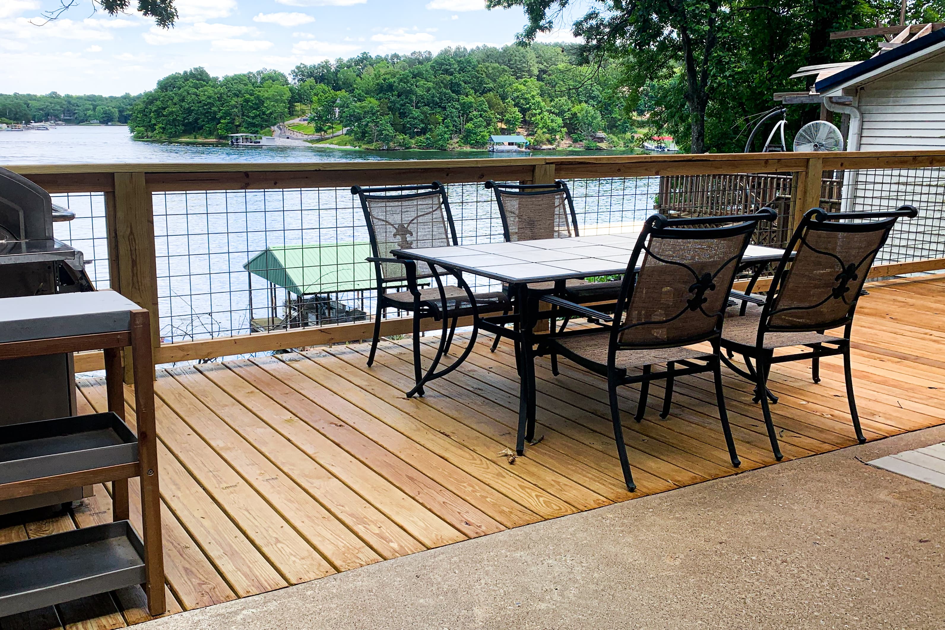 Deck overlooking the lake