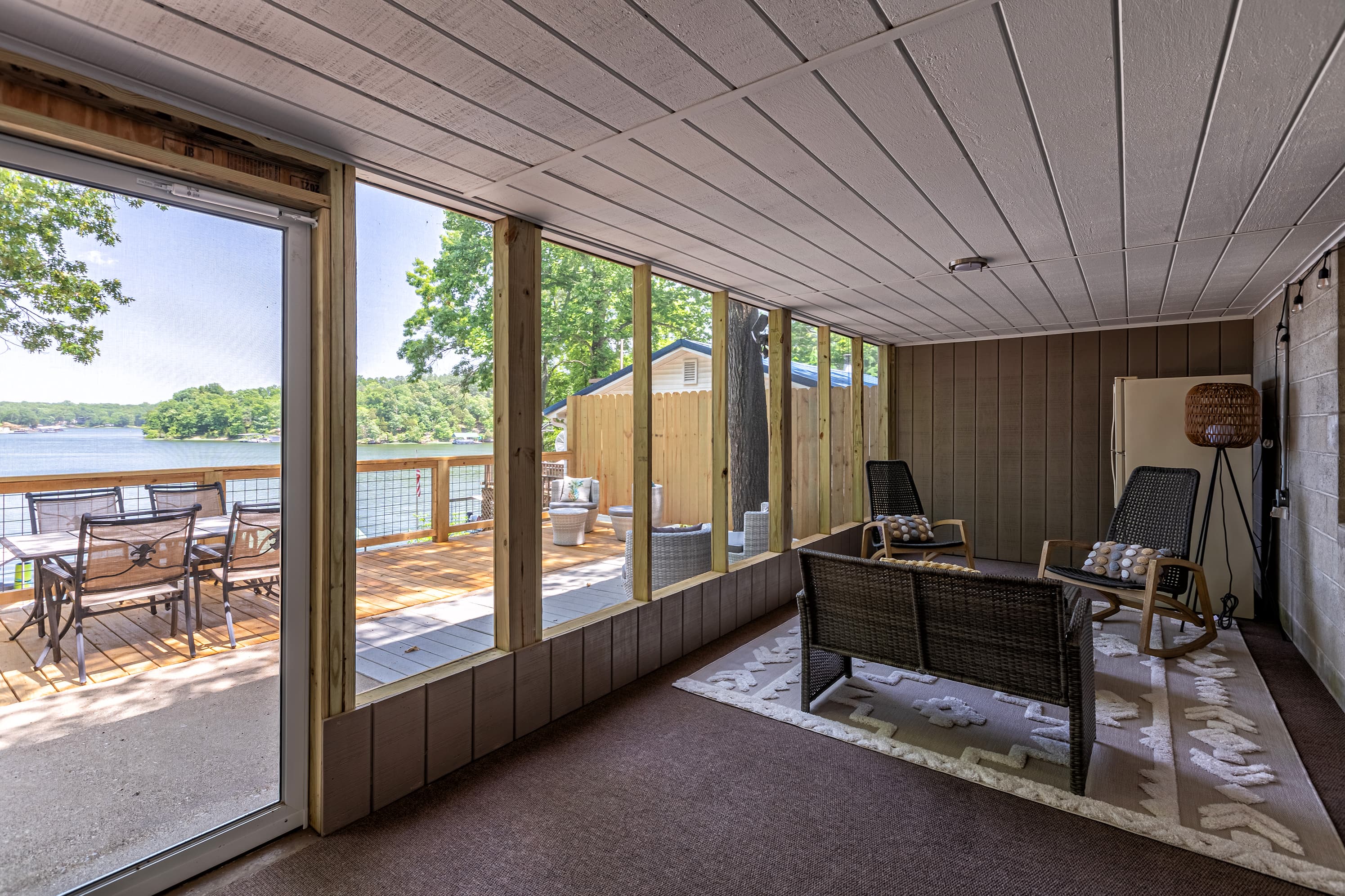 Screened in back porch