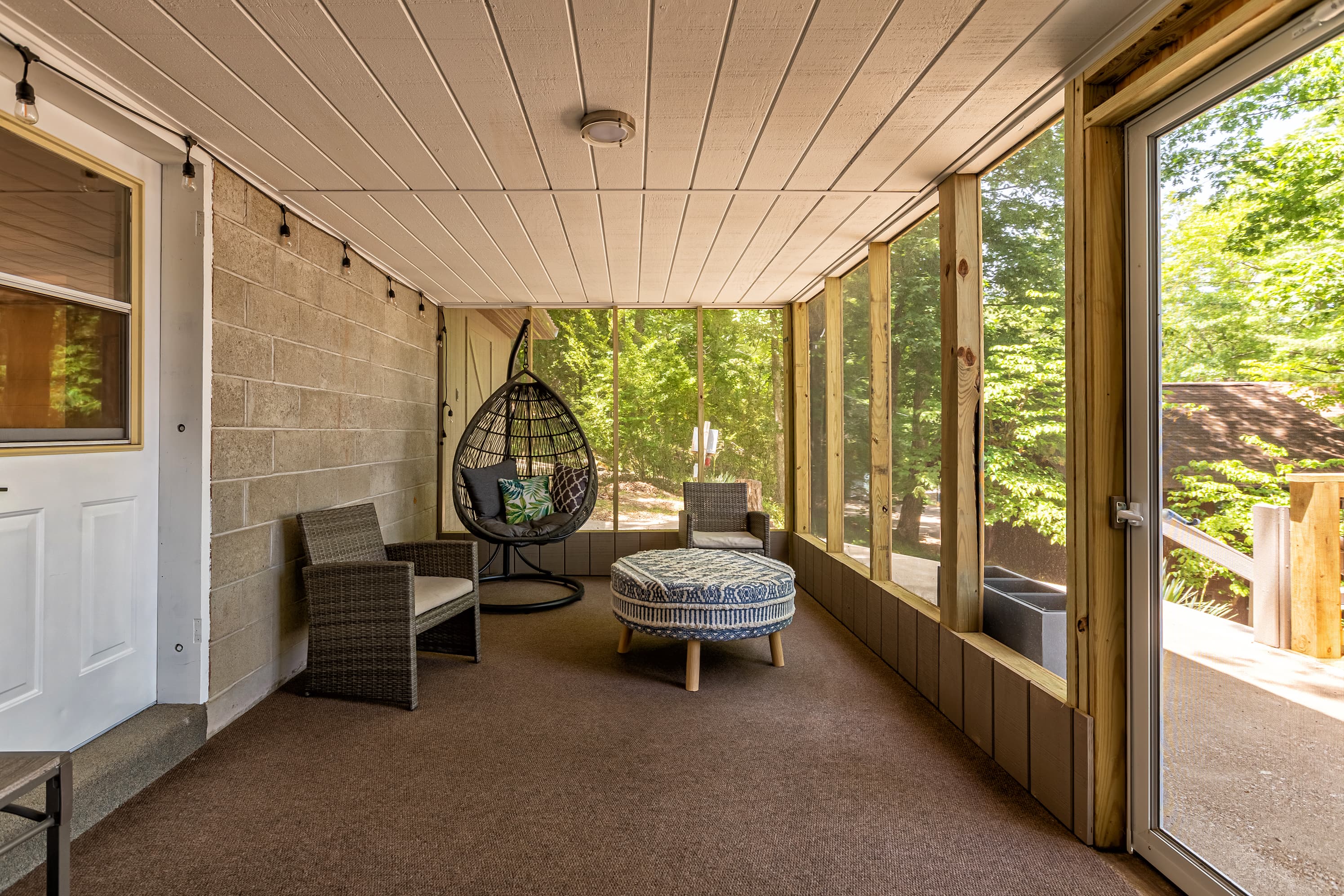 Additional porch seating