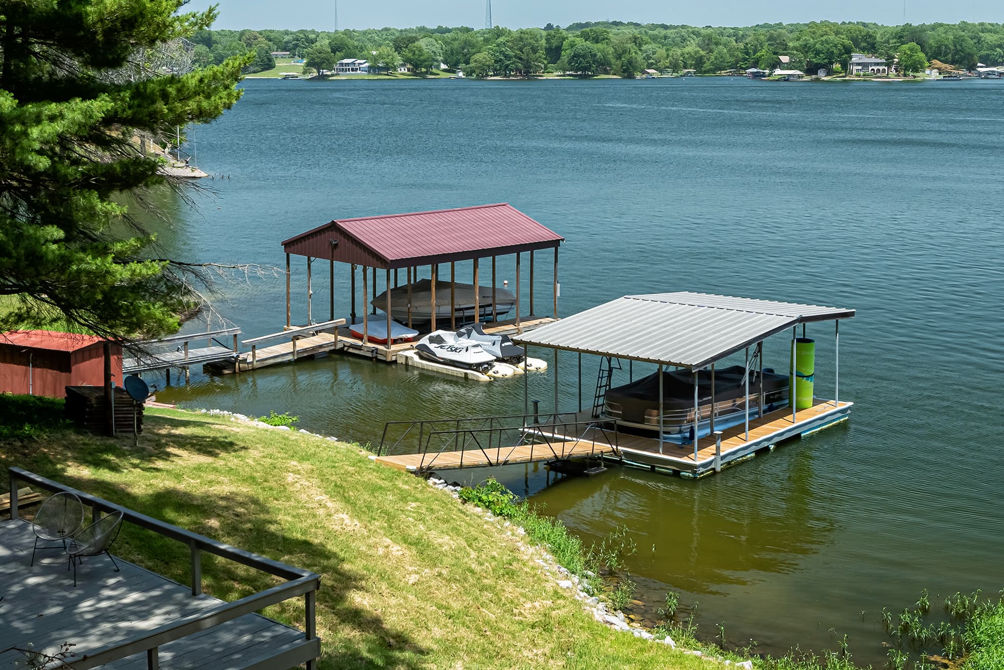 Short walk to the dock