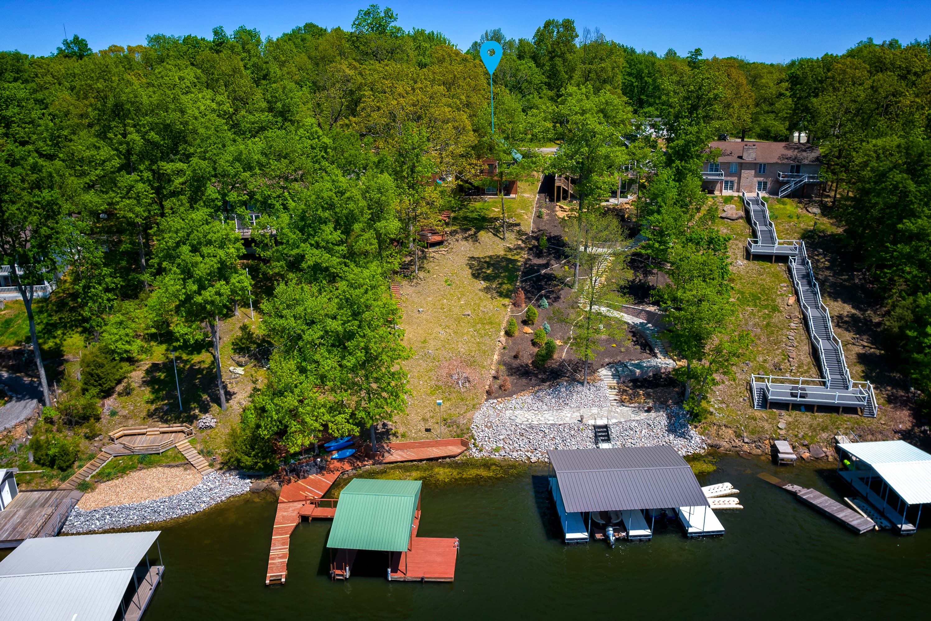 Ariel view from water