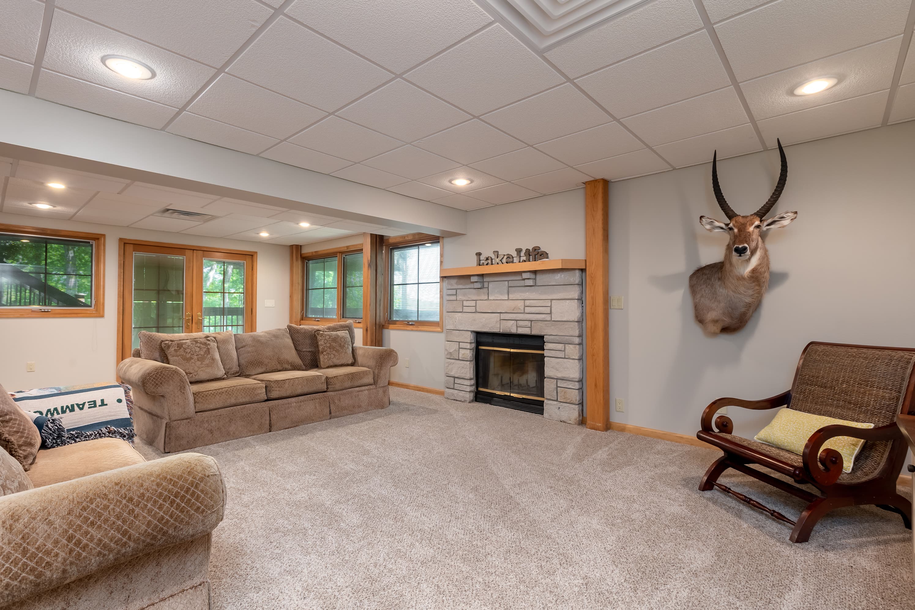 Lower level living room 