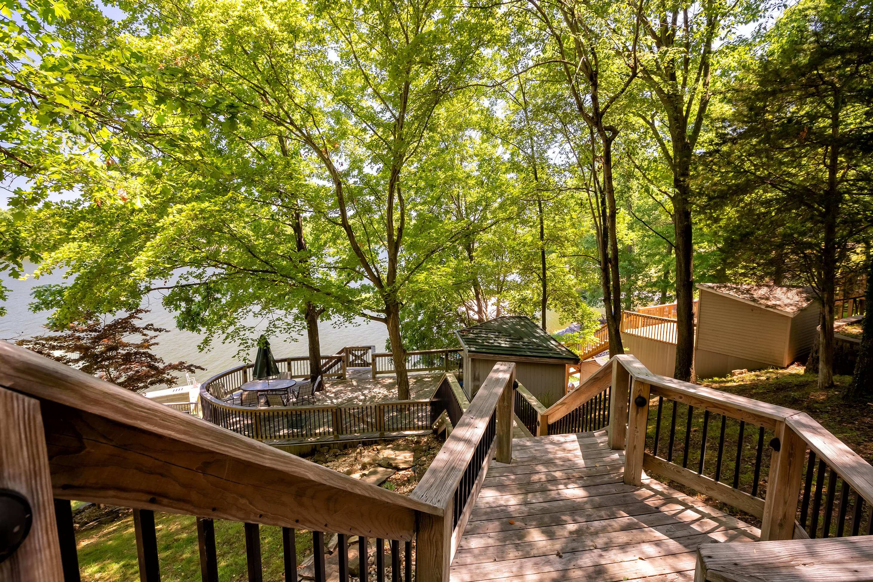 Stairs to the dock