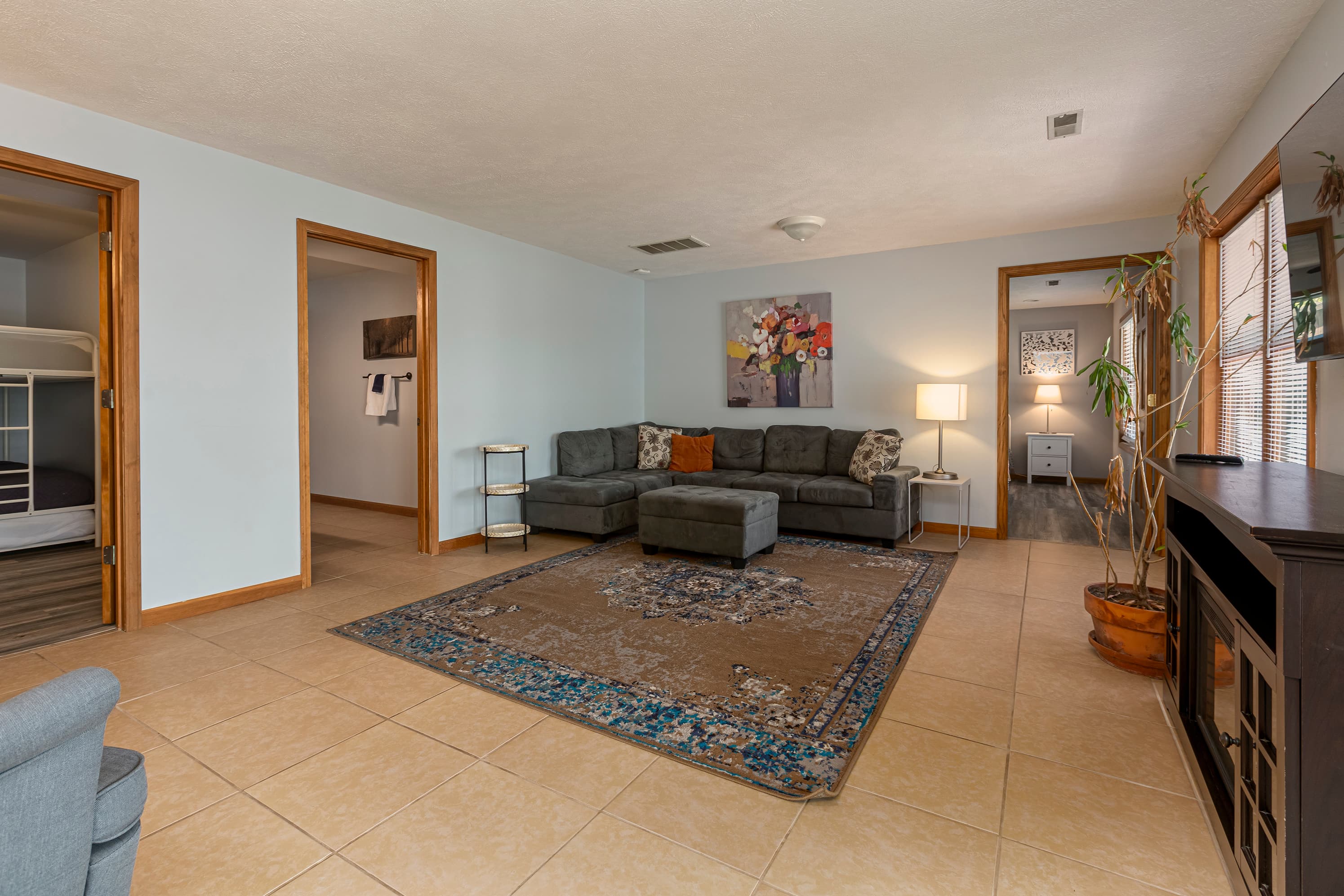 Lower level living room