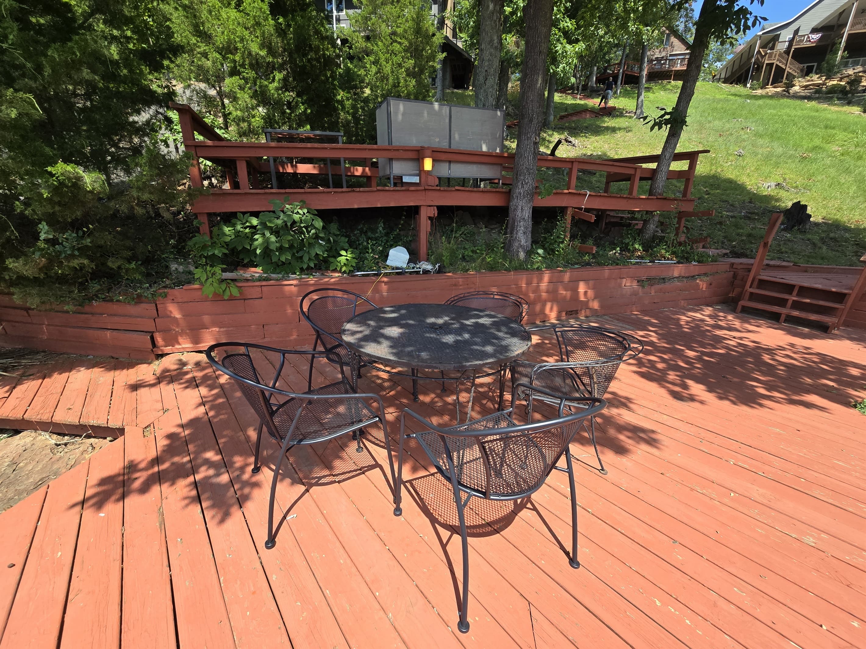 Seating by the dock