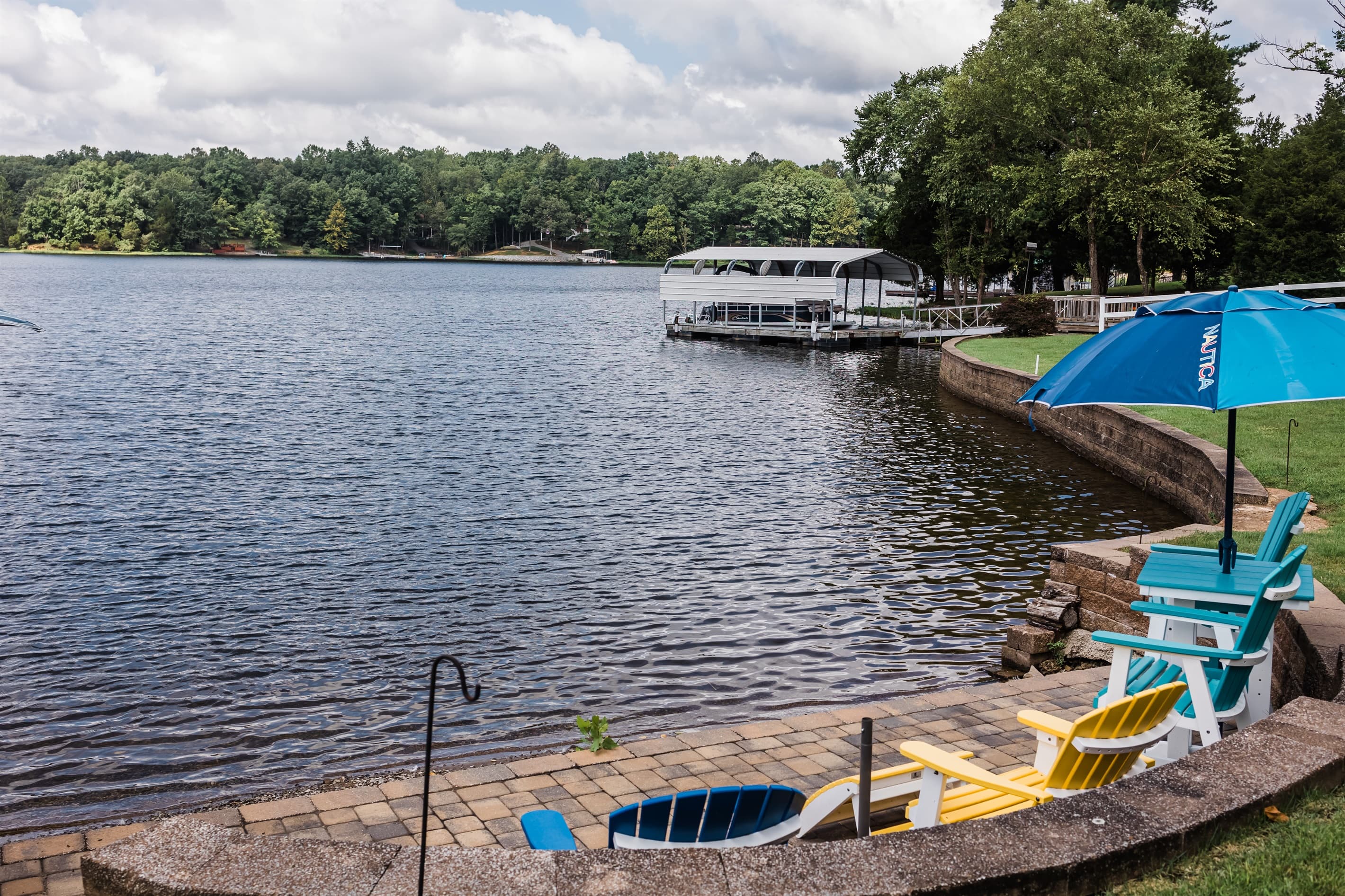 Water access and seating nearby