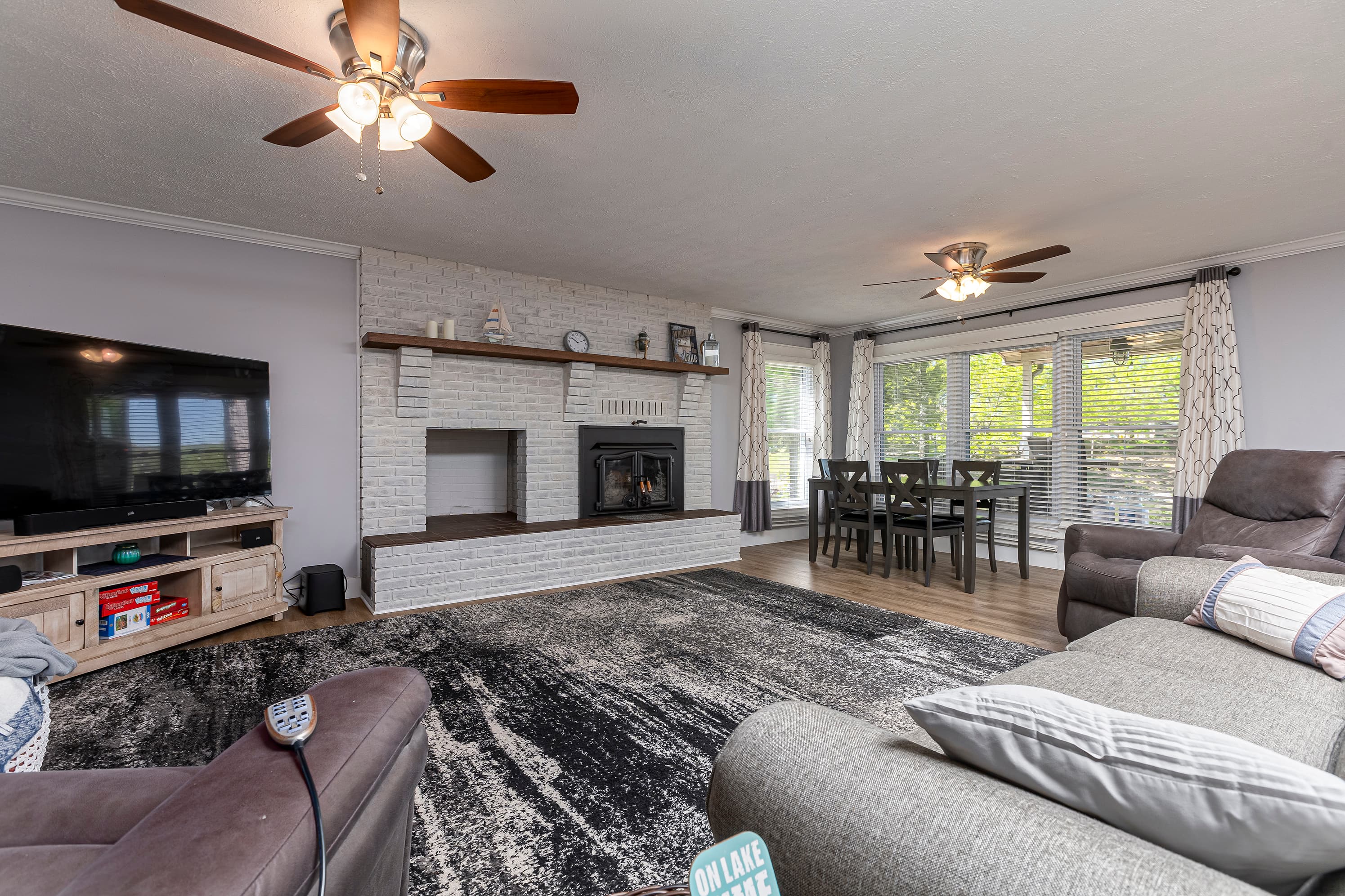 Fireplace in living room
