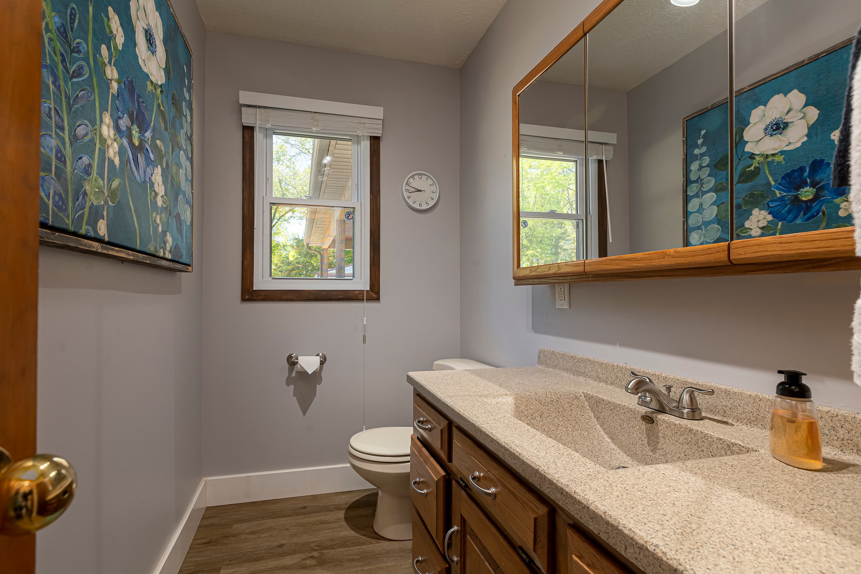 Half bath on the main floor