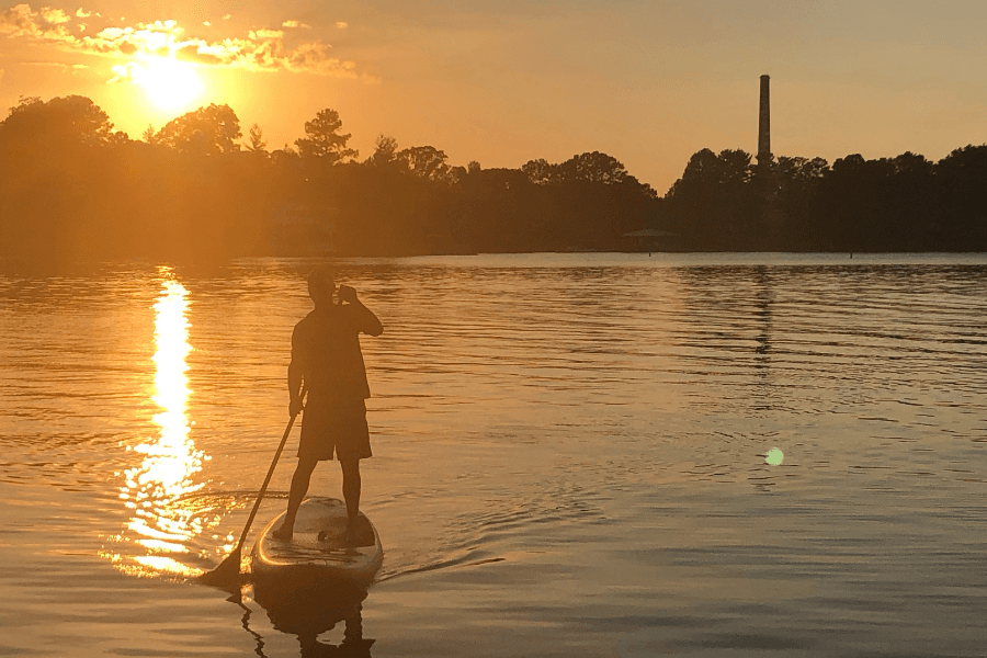 2 Adult, 3 child kayaks and 3 Paddle Boards included