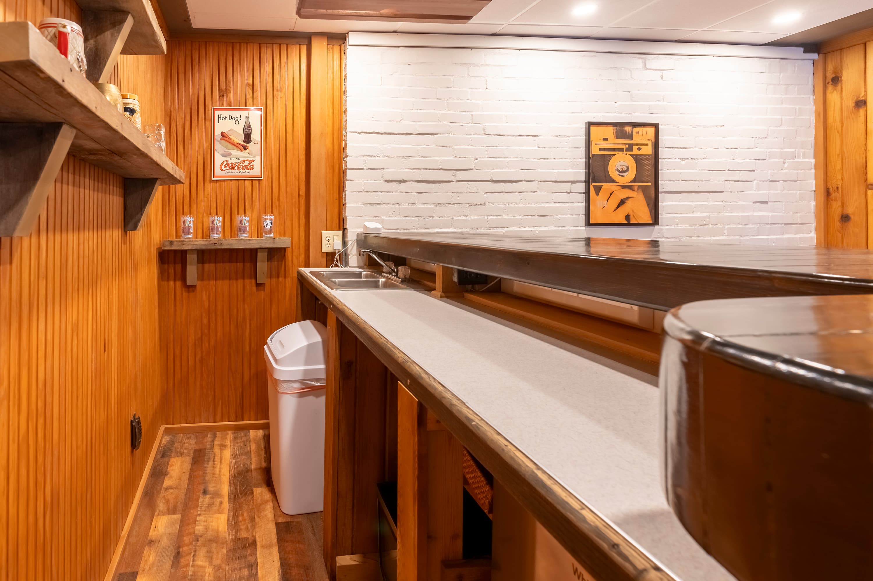 Bar space in lower level