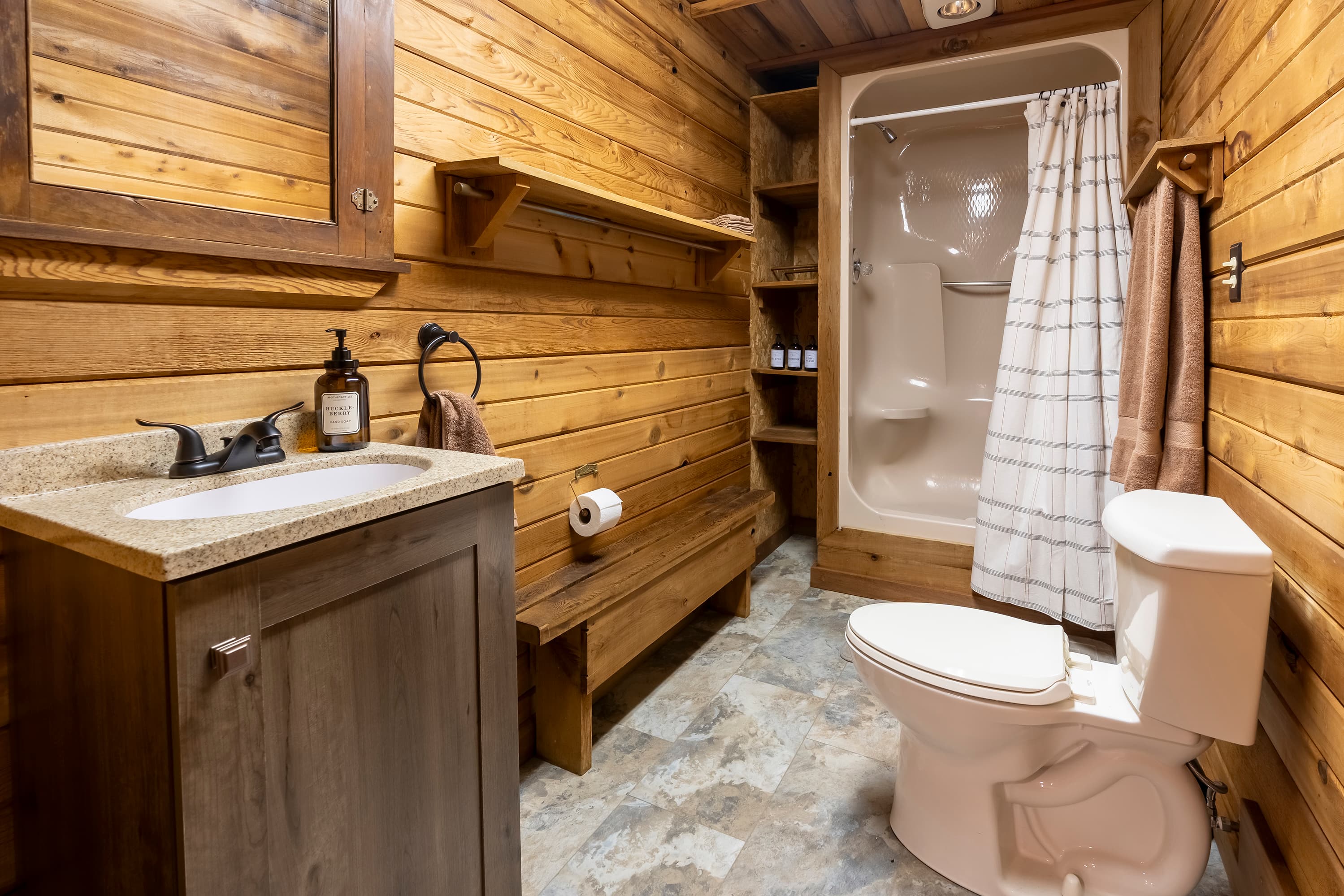 Lower level bathroom