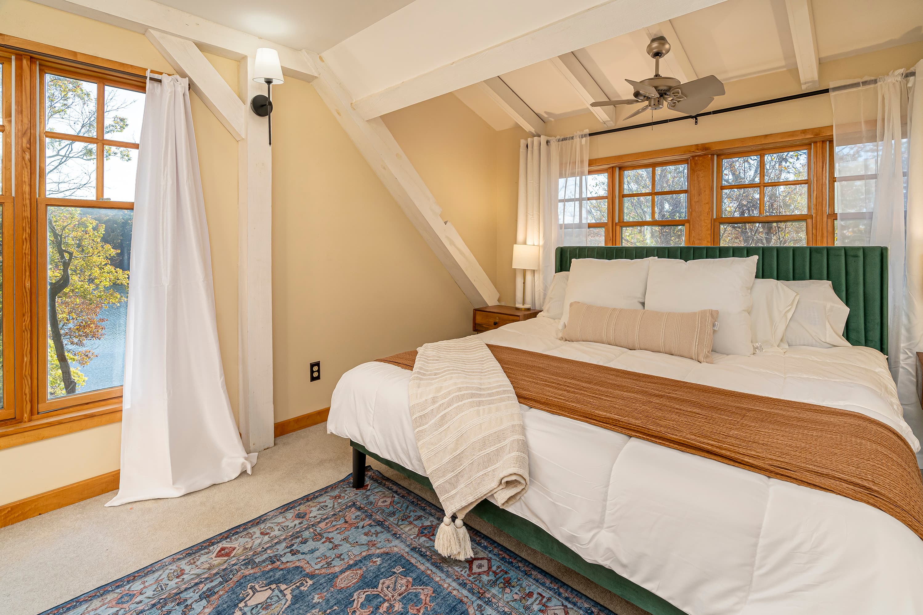 King bed in Master bedroom