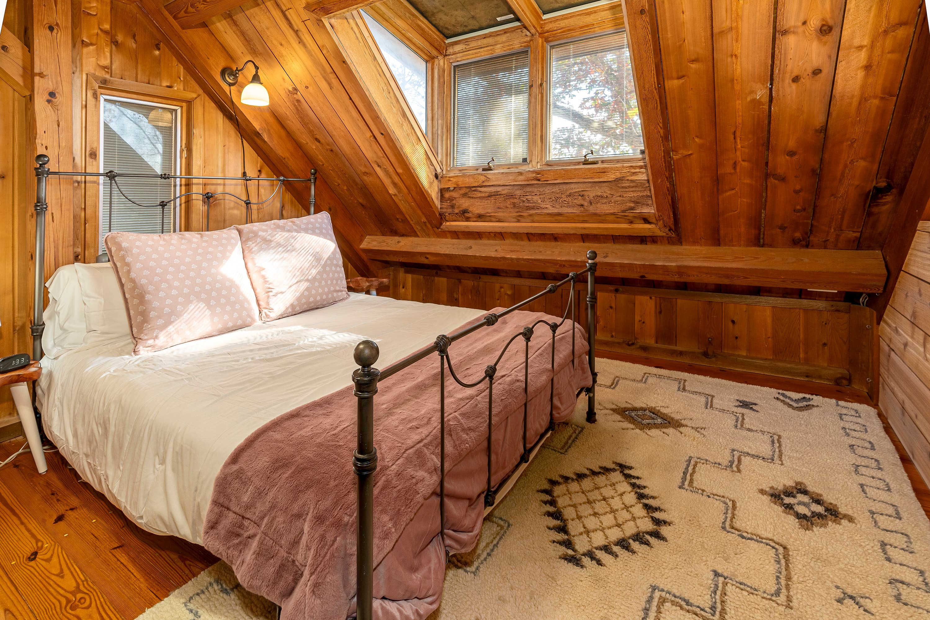 Queen bed in the Loft