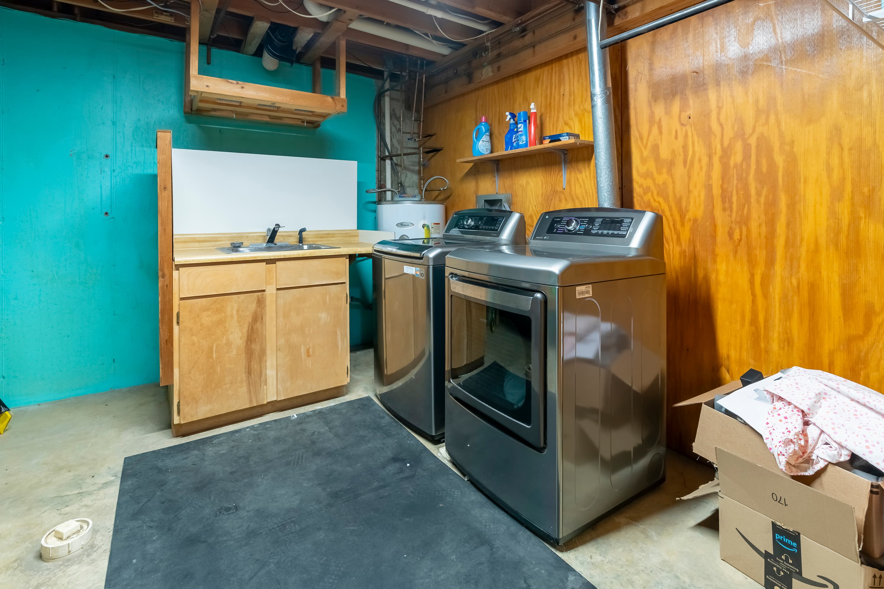 Laundry room on lower level