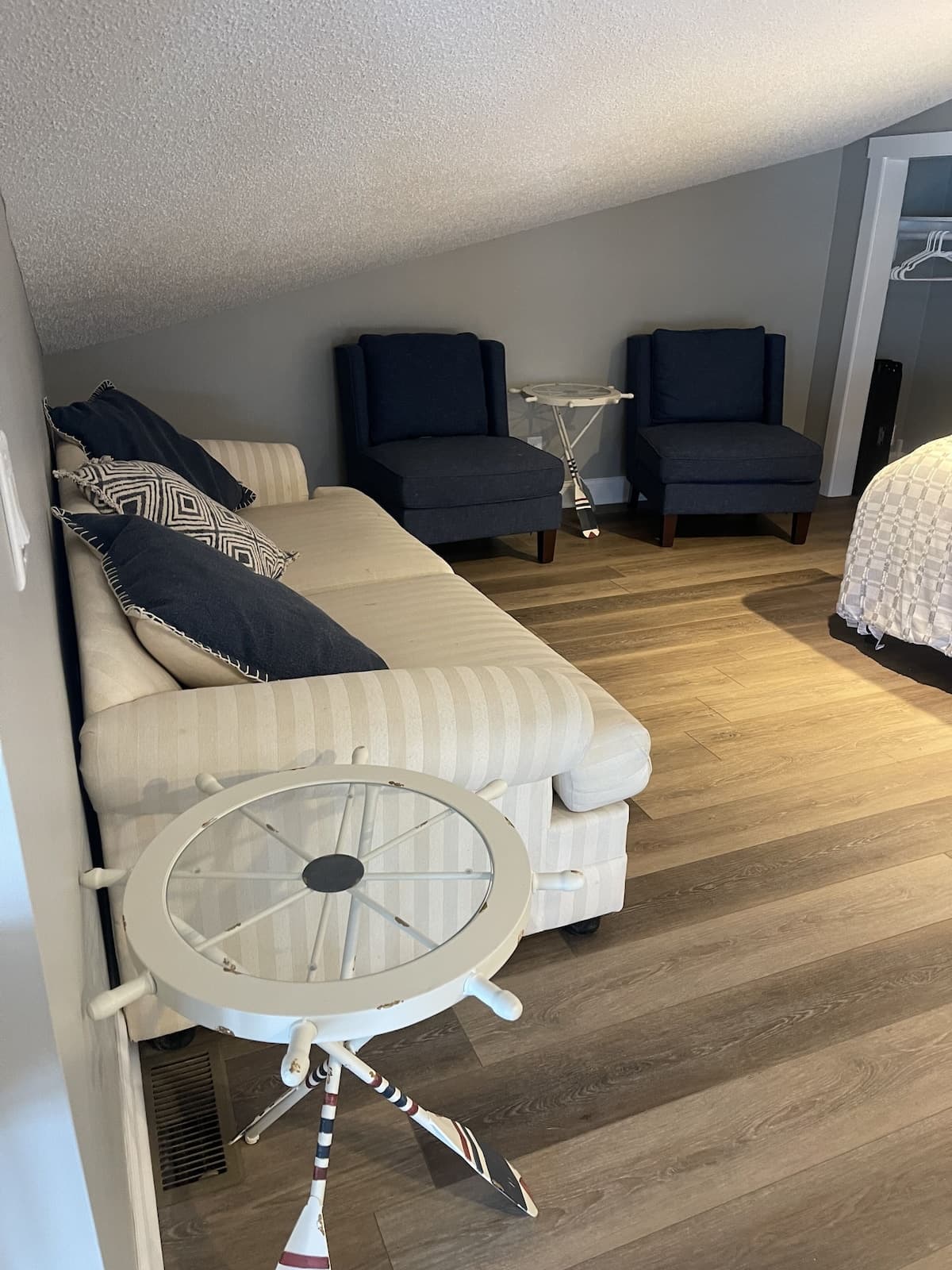 sofa bed in loft 