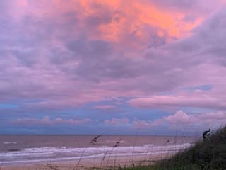 Ocean Clouds reflecting Sunset