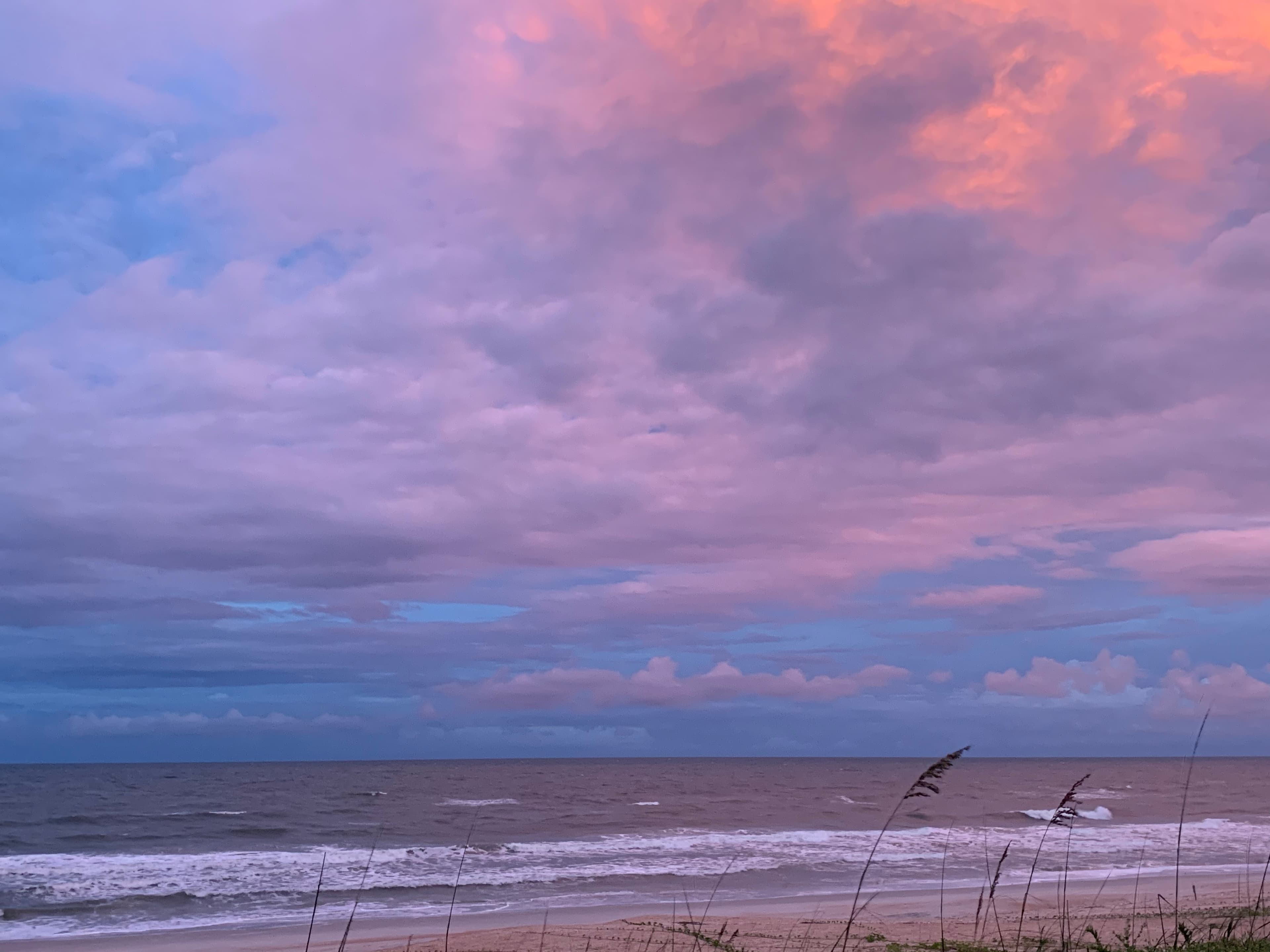 Clouds reflecting Sunset