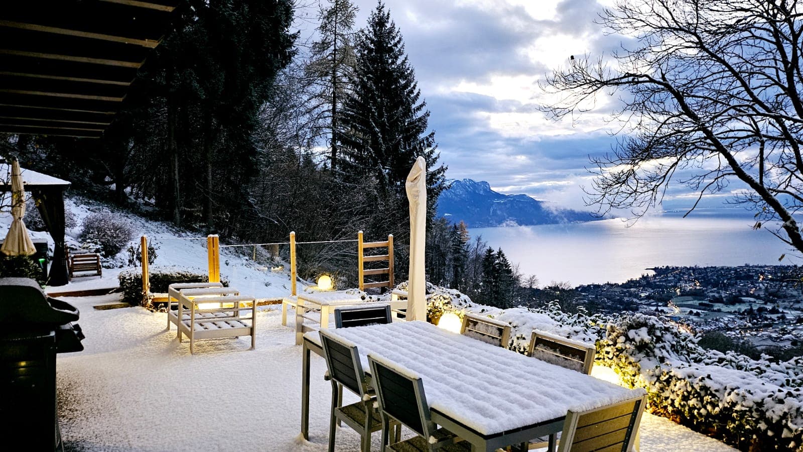 Winter terrace
