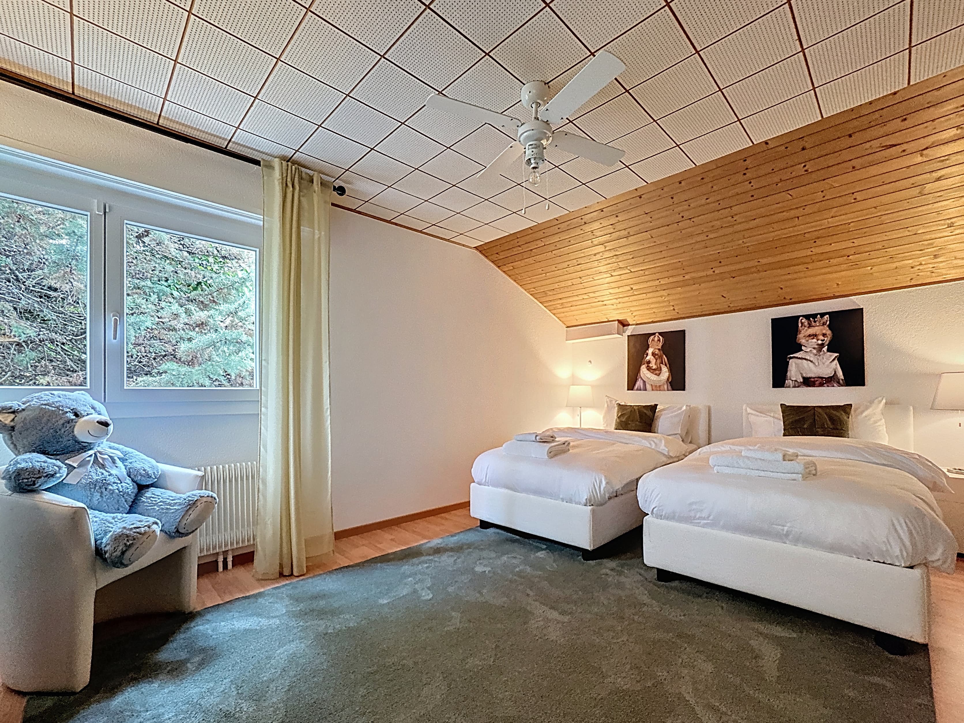 Room with 2 beds (90×200) on the 1st floor