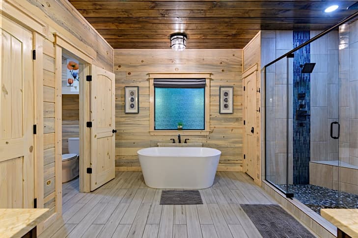 Luxurious soaking tub, perfect way to unwind