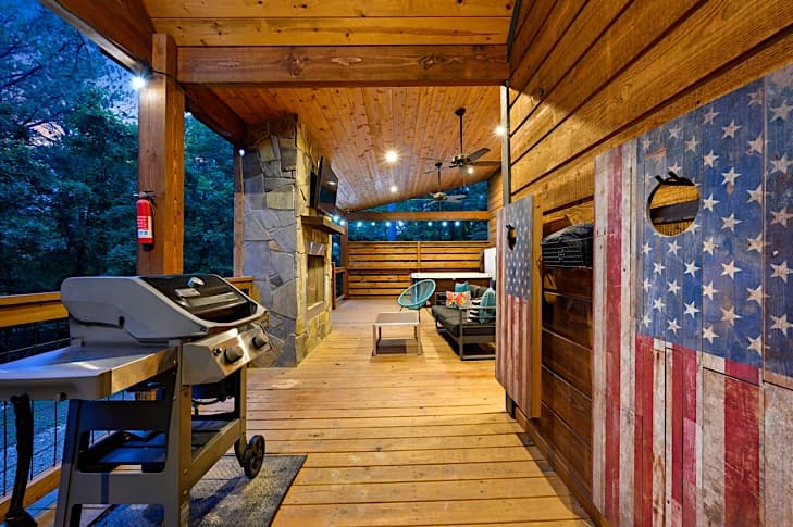 Large porch to unwind and relax