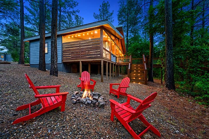 Fire pit is a perfect ending to a busy day