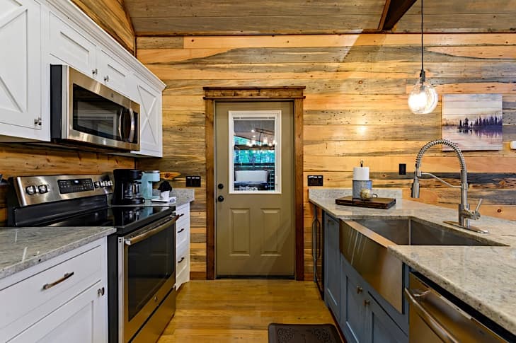Stainless appliances and wine refrigerator