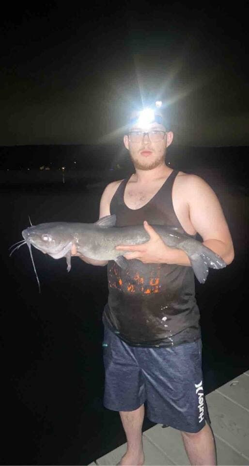 Caught off our dock July 2022! (Channel catfish)