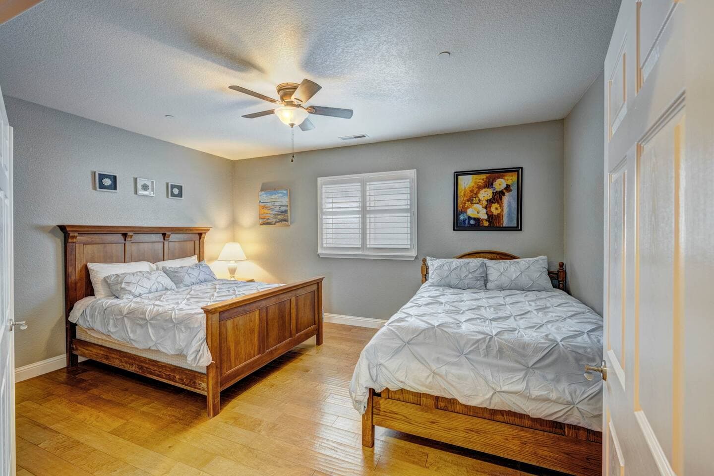Bedroom two with not one but two queen beds