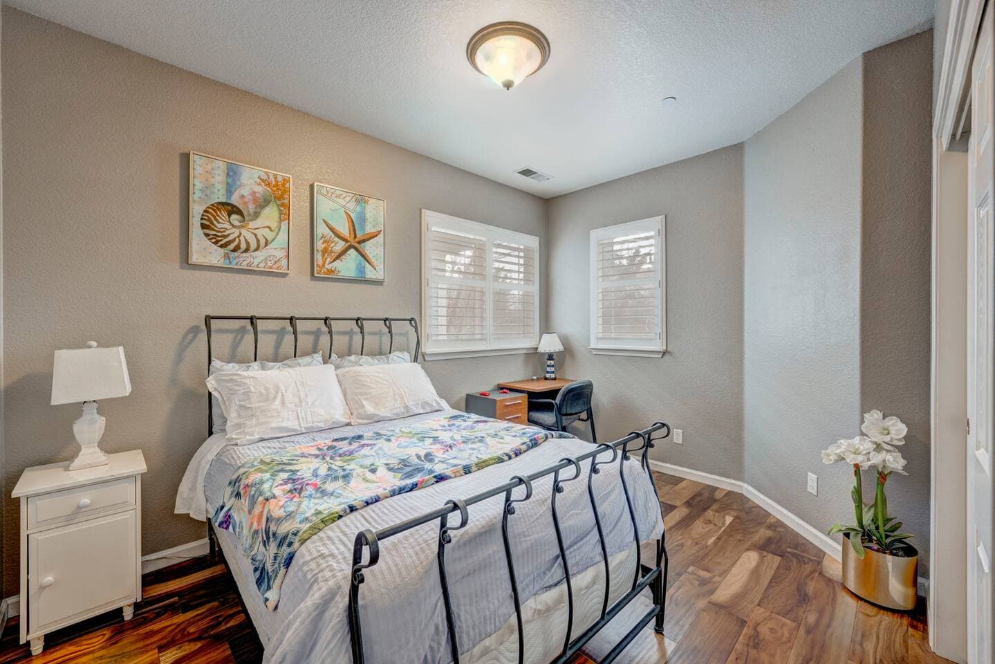 Room for everyone! Bedroom five has a queen bed.