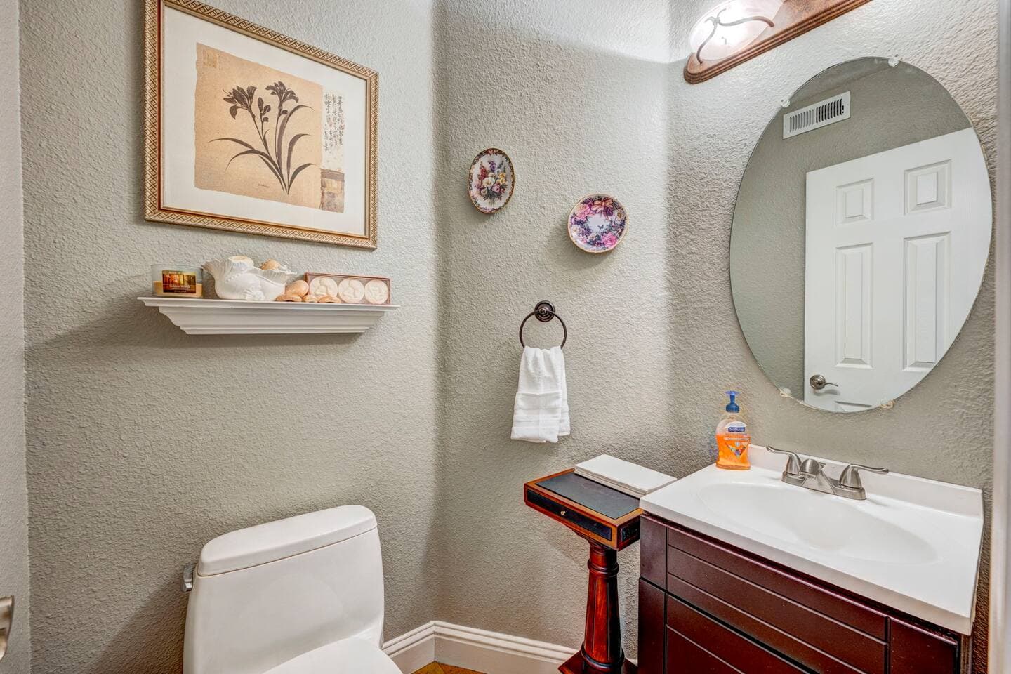 Half bath on the main floor.