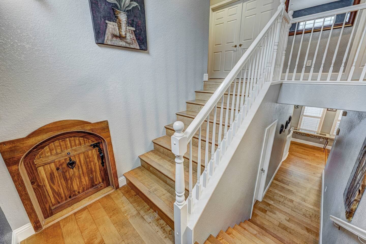 Beautiful staircase to the second story